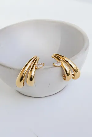 FINAL SALE - Ali Gold Statement Earrings