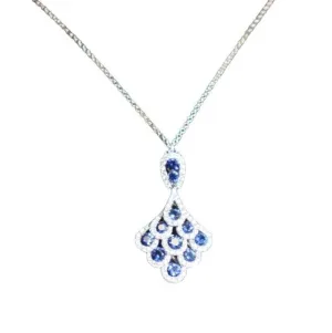 Fine Jewelry - Sapphire Diamond Necklace