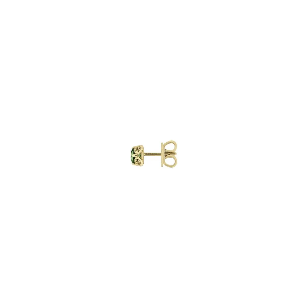 GC Interlocking 18ct Yellow Gold Tourmaline Stud Earrings D