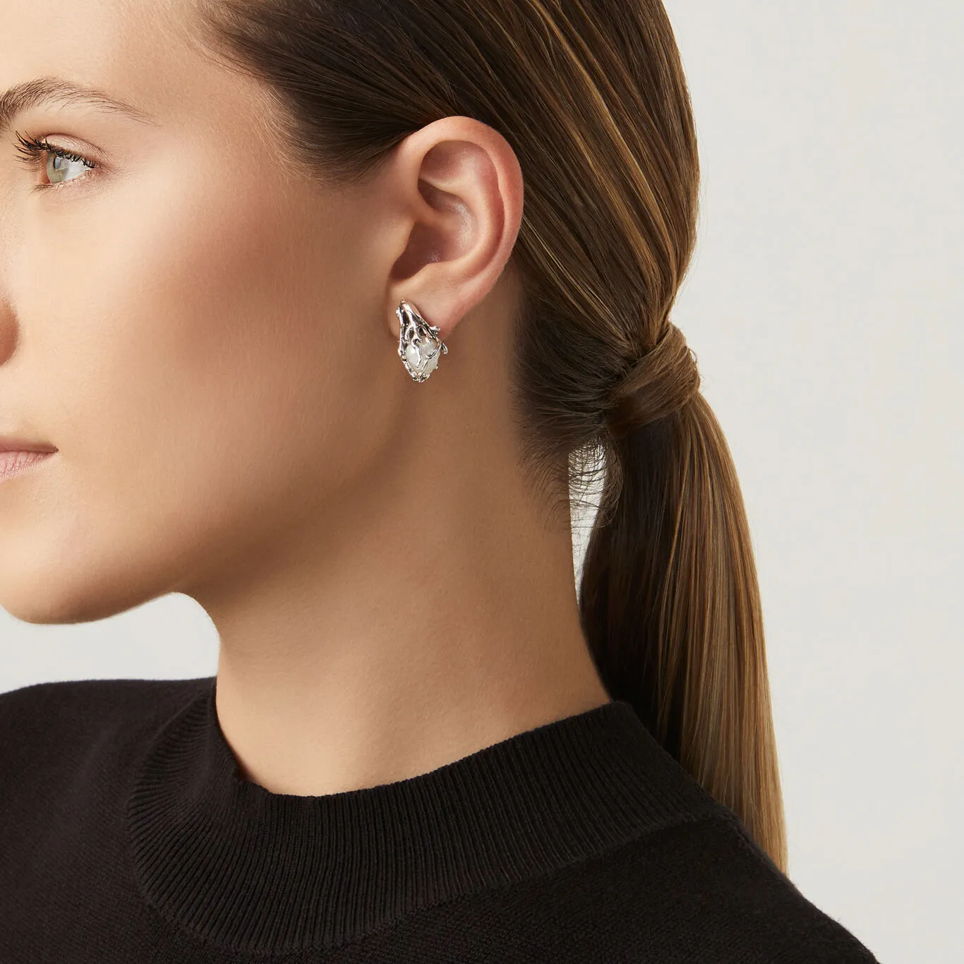 Giovanni Raspini Sterling Silver Southern Sea Earrings