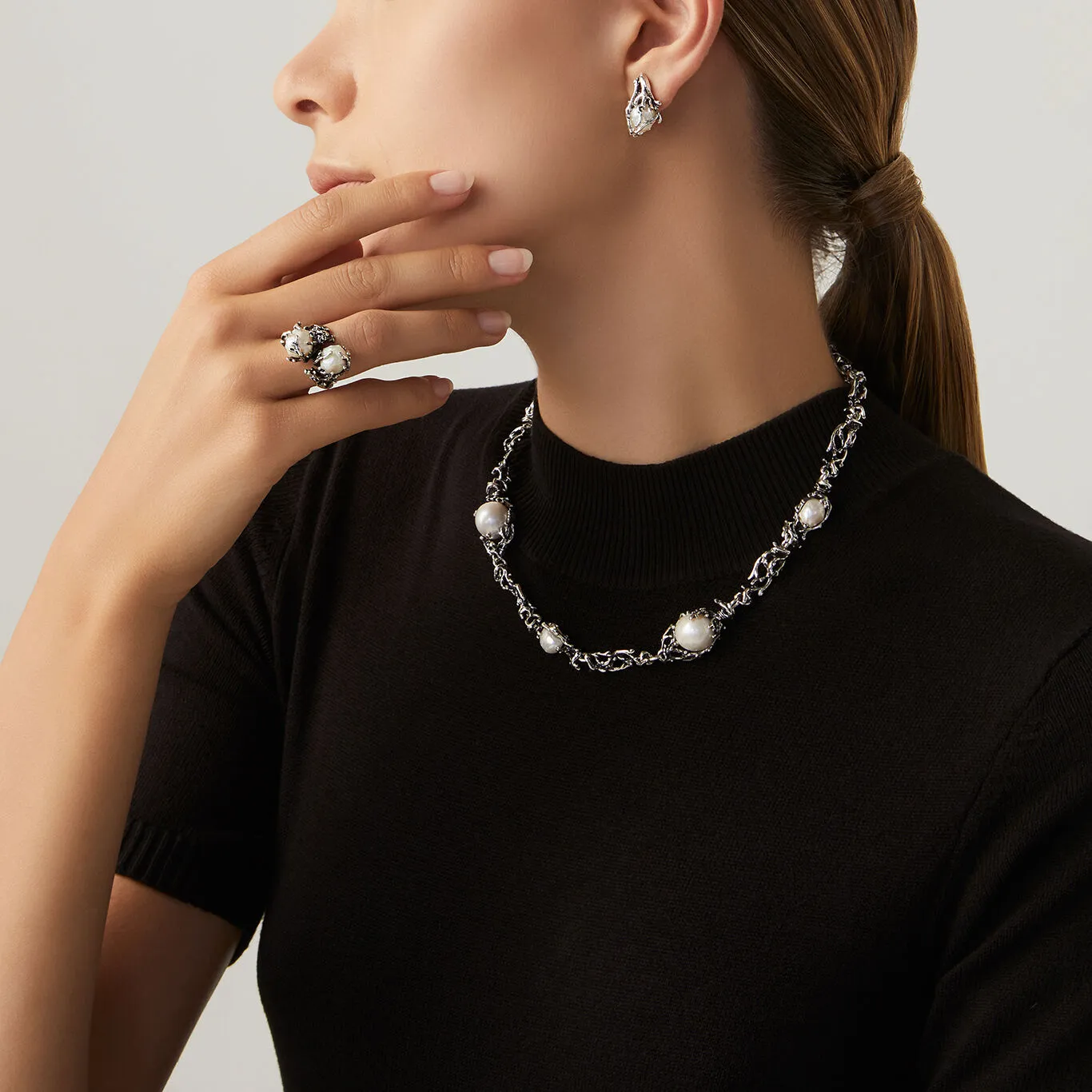 Giovanni Raspini Sterling Silver Southern Sea Earrings