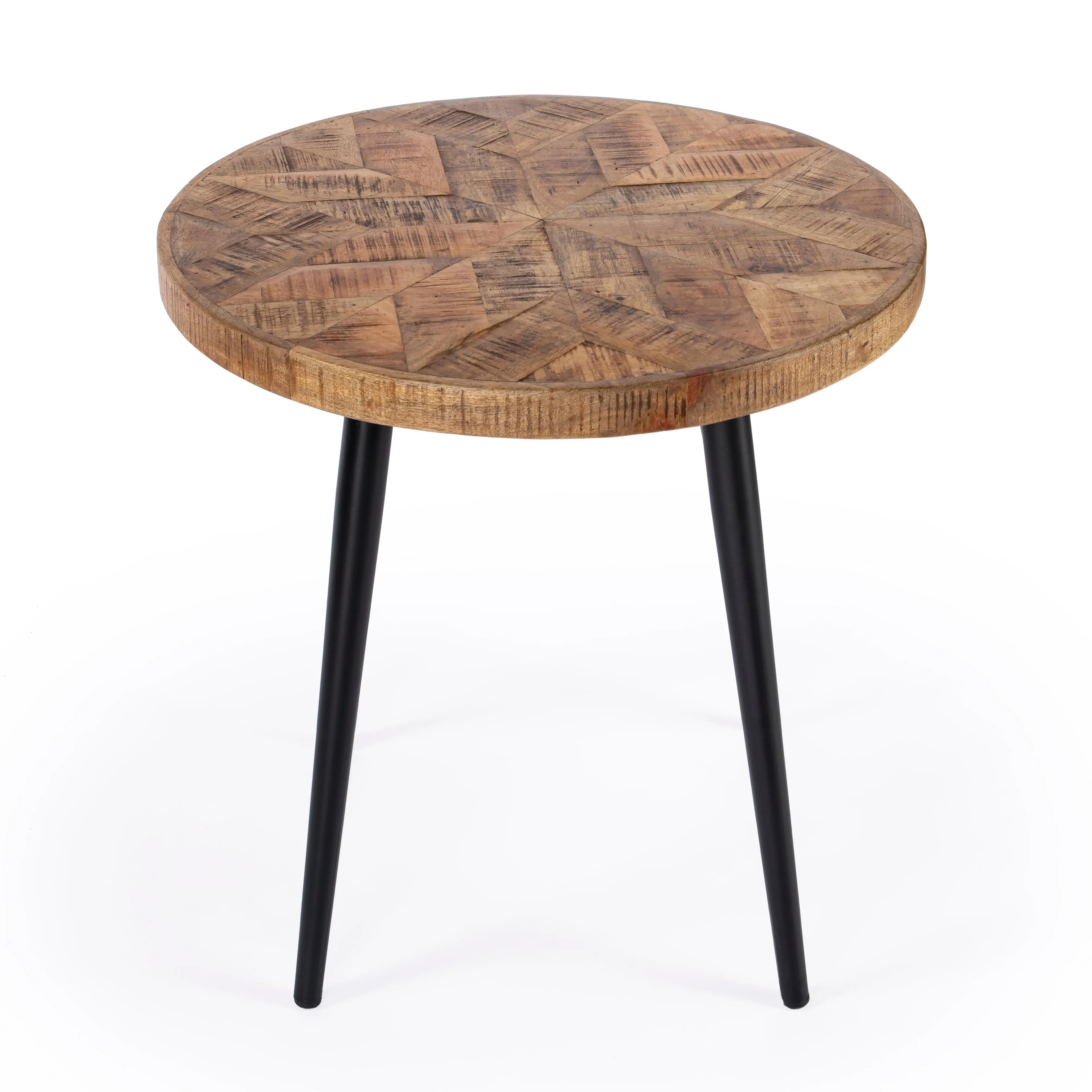 Glarious Round Side Table in Medium Brown  5600140