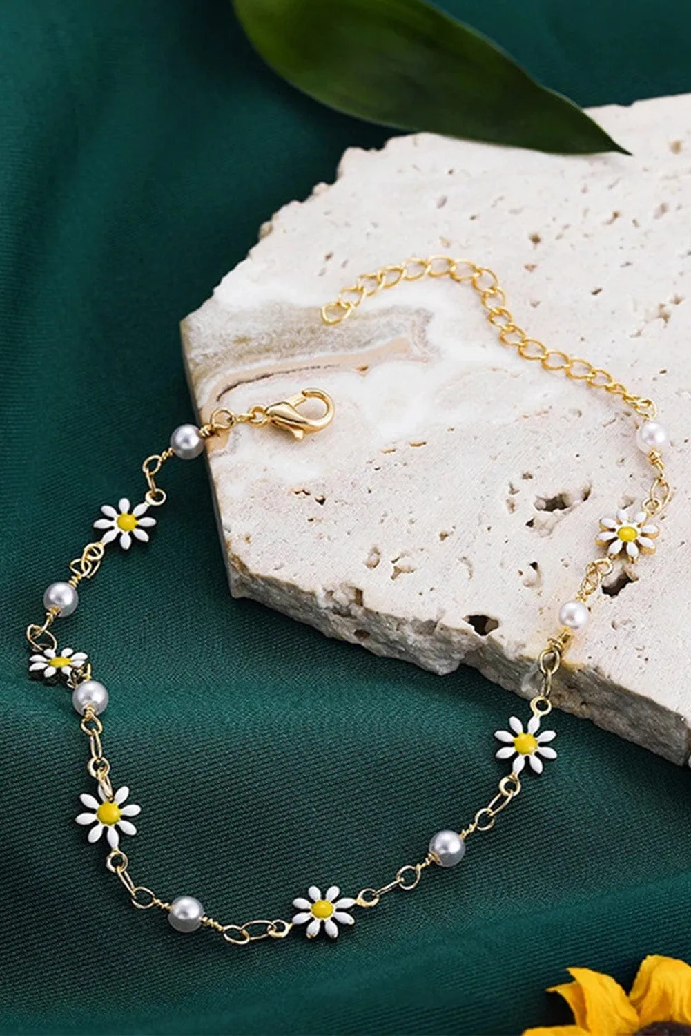 Gold Daisy Chain Anklet | PRE ORDER