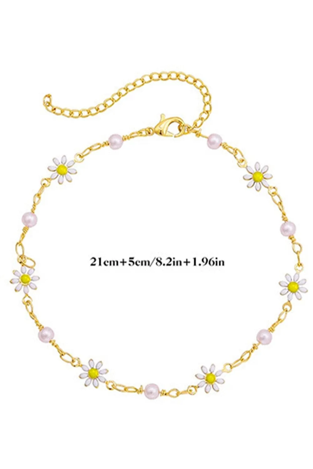 Gold Daisy Chain Anklet | PRE ORDER