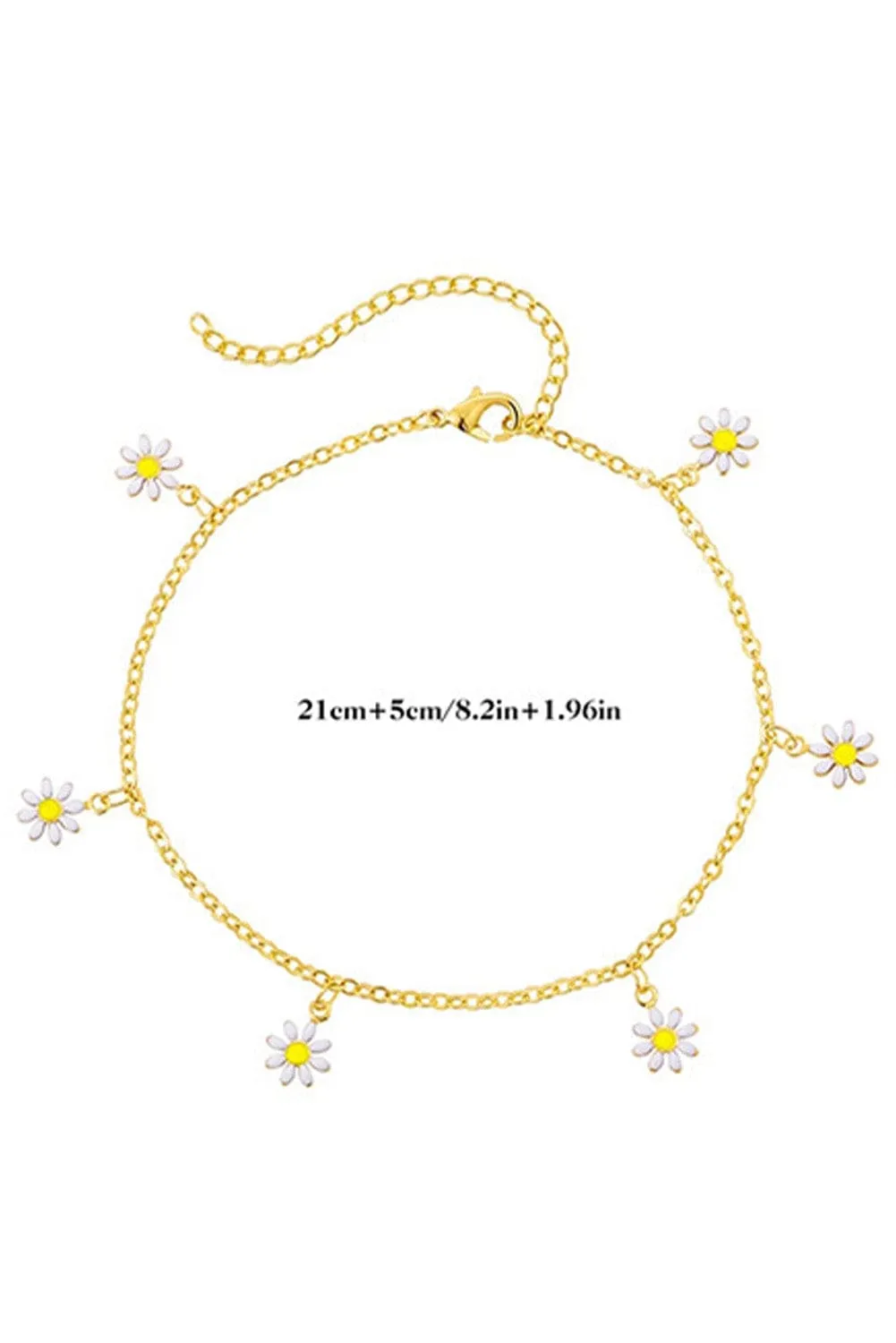 Gold Daisy Chain Anklet | PRE ORDER