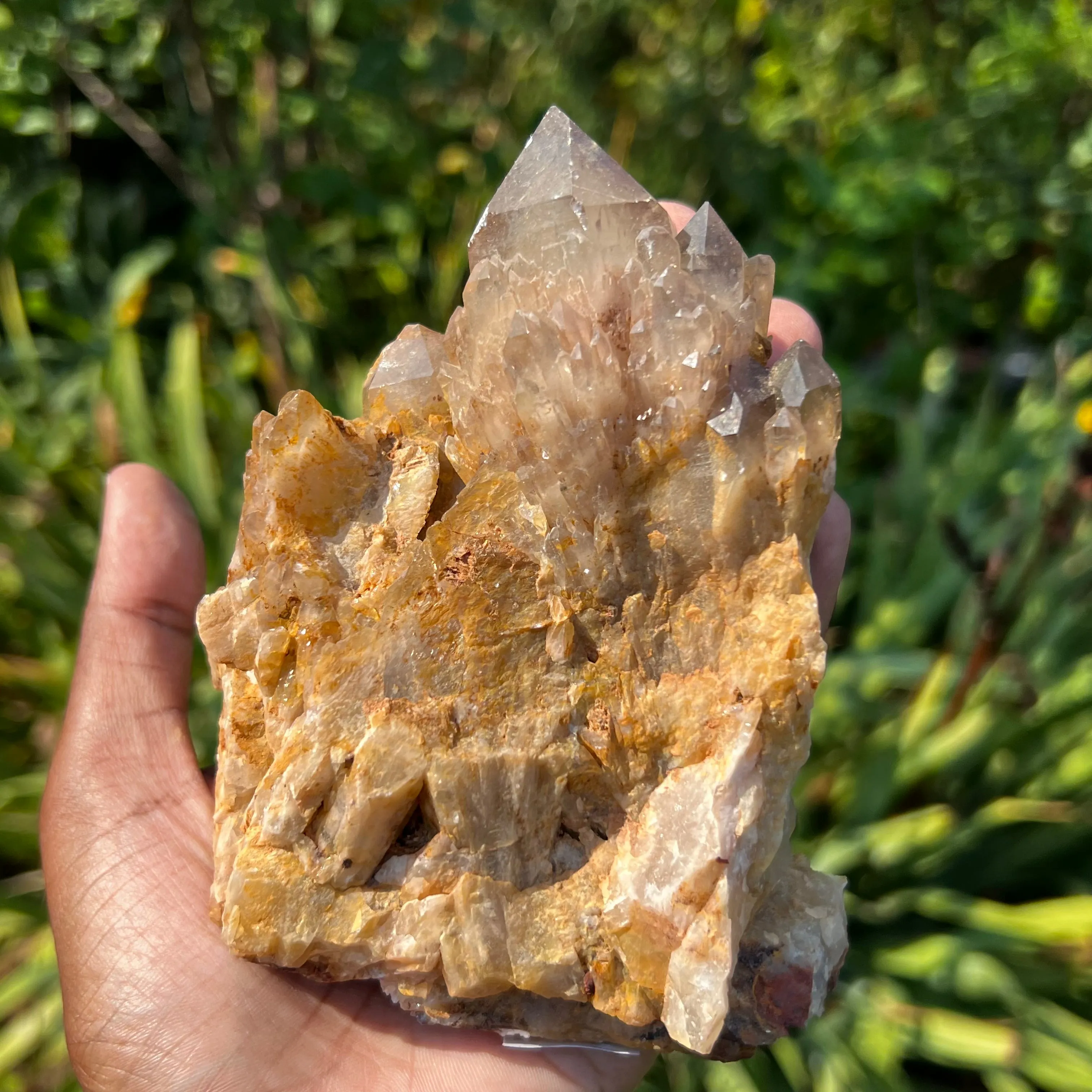 Golden Kundalini Quartz Citrine, Democratic Republic of Congo, Lwena, Congo Citrine