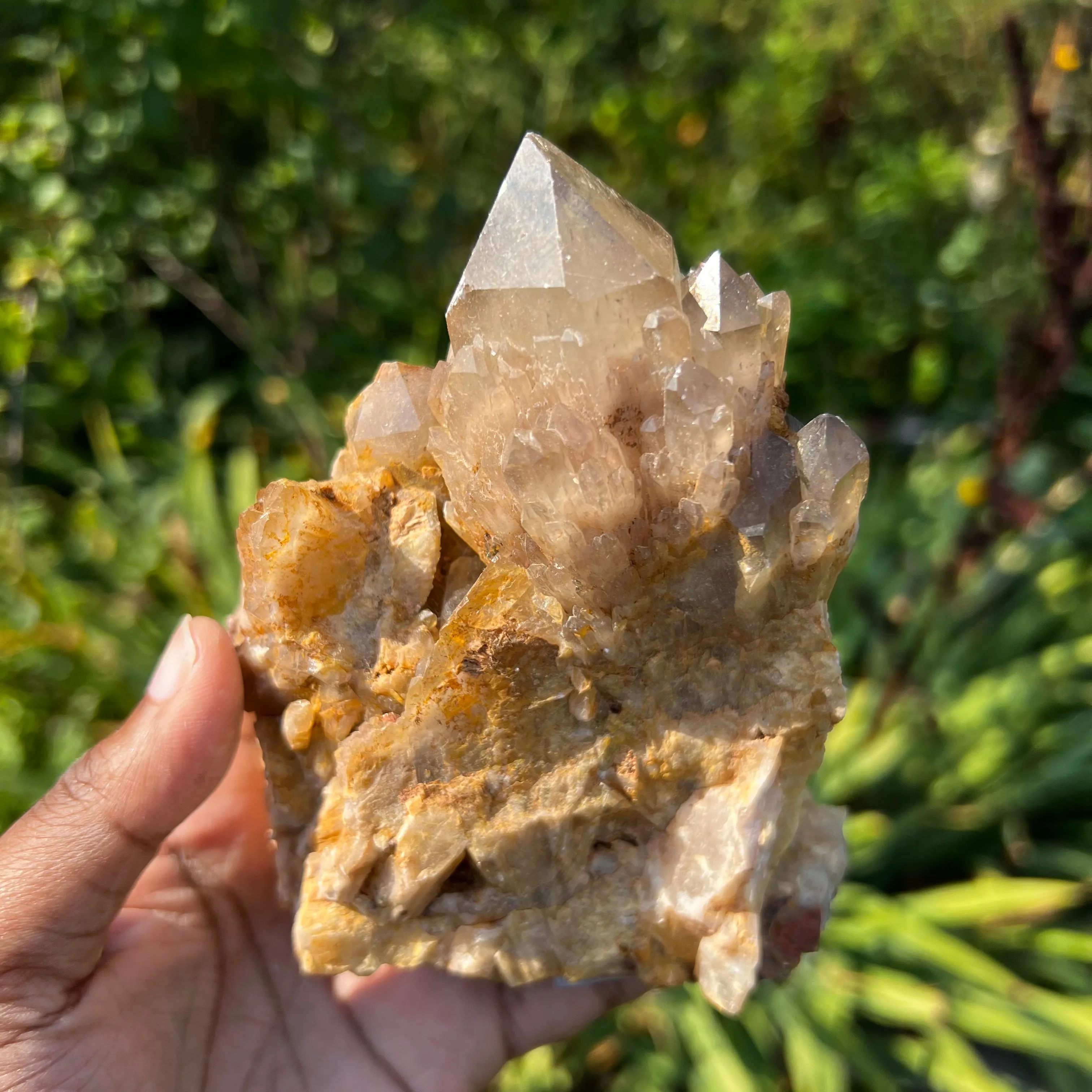 Golden Kundalini Quartz Citrine, Democratic Republic of Congo, Lwena, Congo Citrine