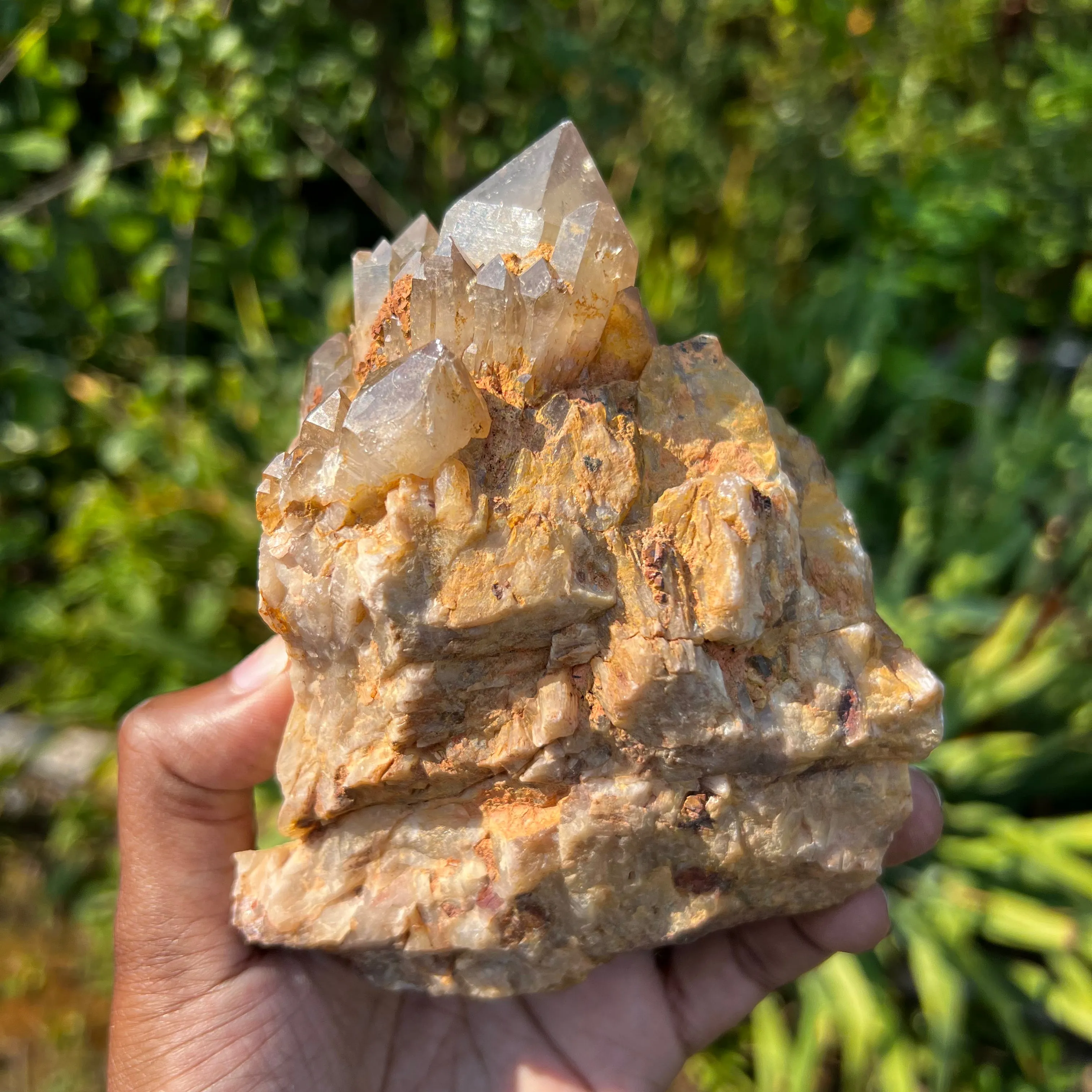 Golden Kundalini Quartz Citrine, Democratic Republic of Congo, Lwena, Congo Citrine