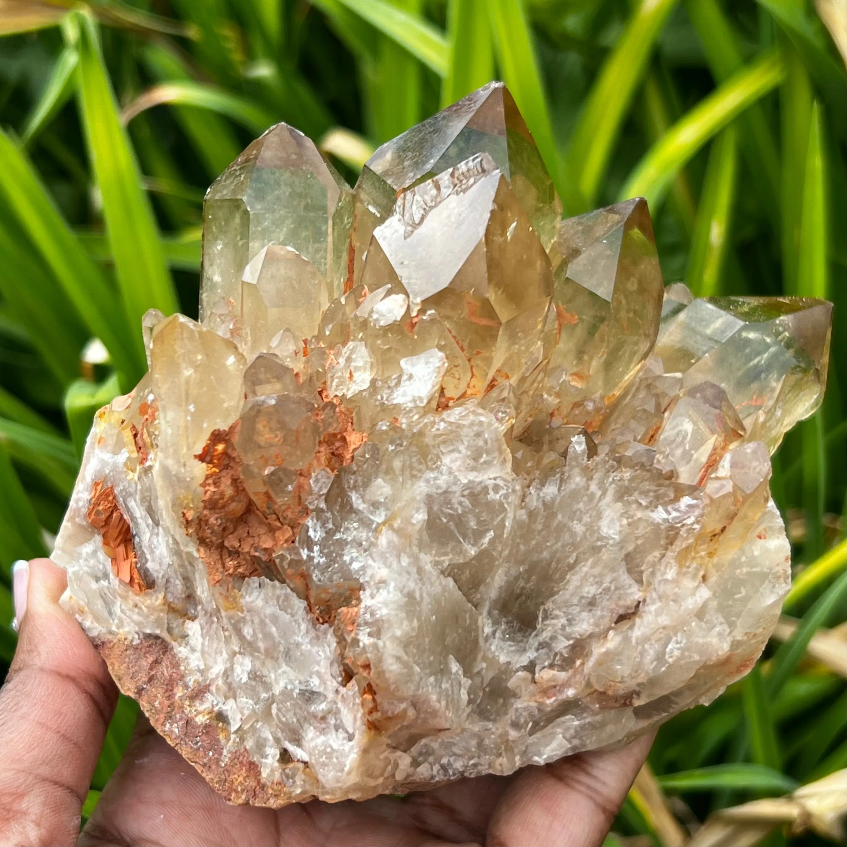 Gorgeous Golden Kundalini Quartz Citrine, Democratic Republic of Congo, Lwena, Congo Citrine