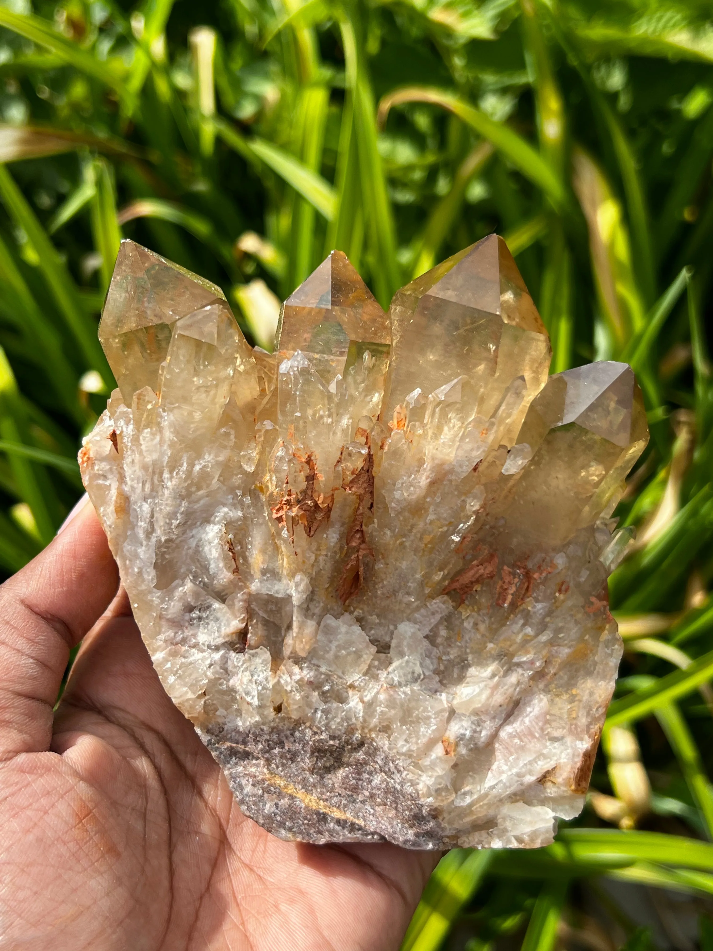 Gorgeous Golden Kundalini Quartz Citrine, Democratic Republic of Congo, Lwena, Congo Citrine