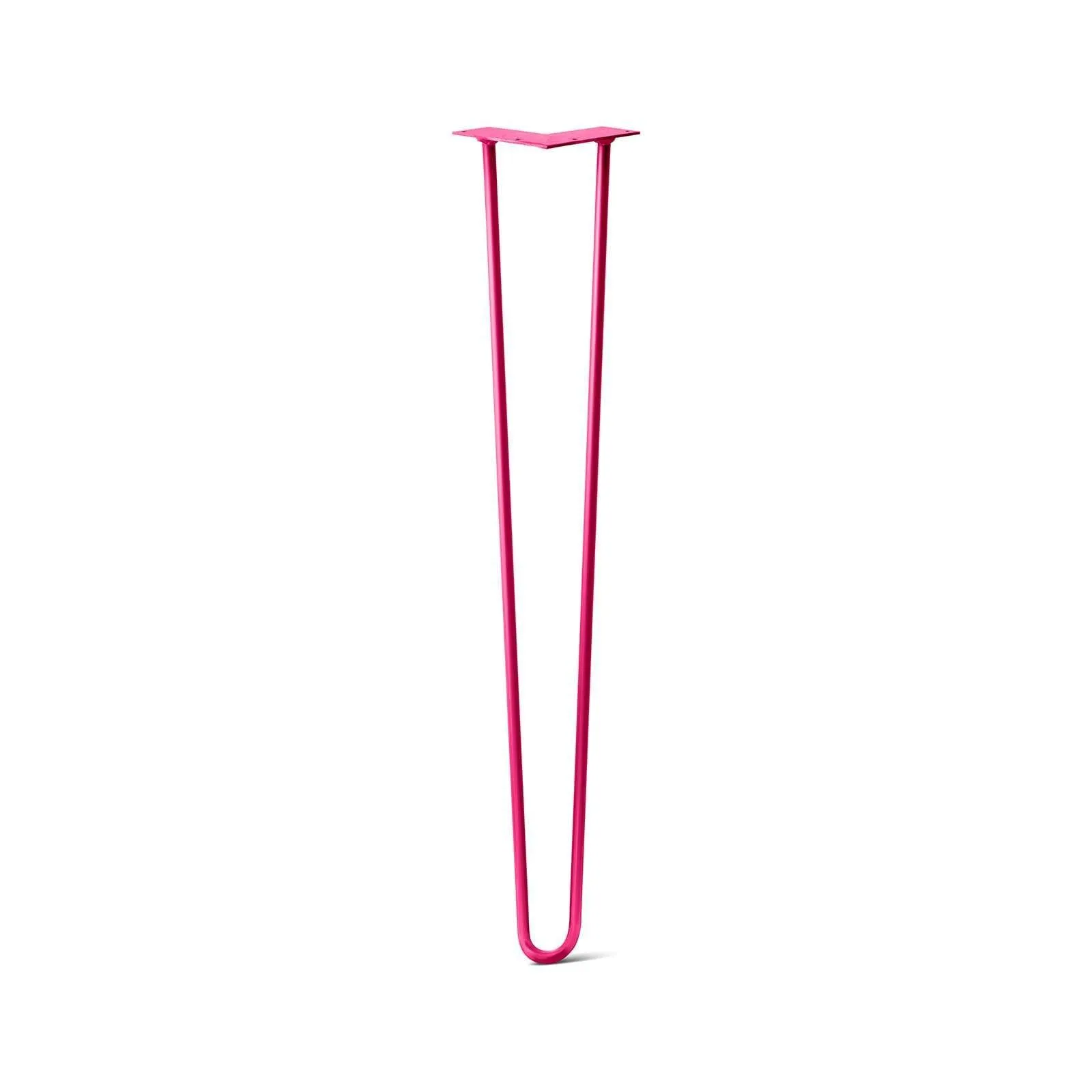 Hairpin Leg (Sold Separately), 2-Rod Design - Fuchsia Powder Coated Finish