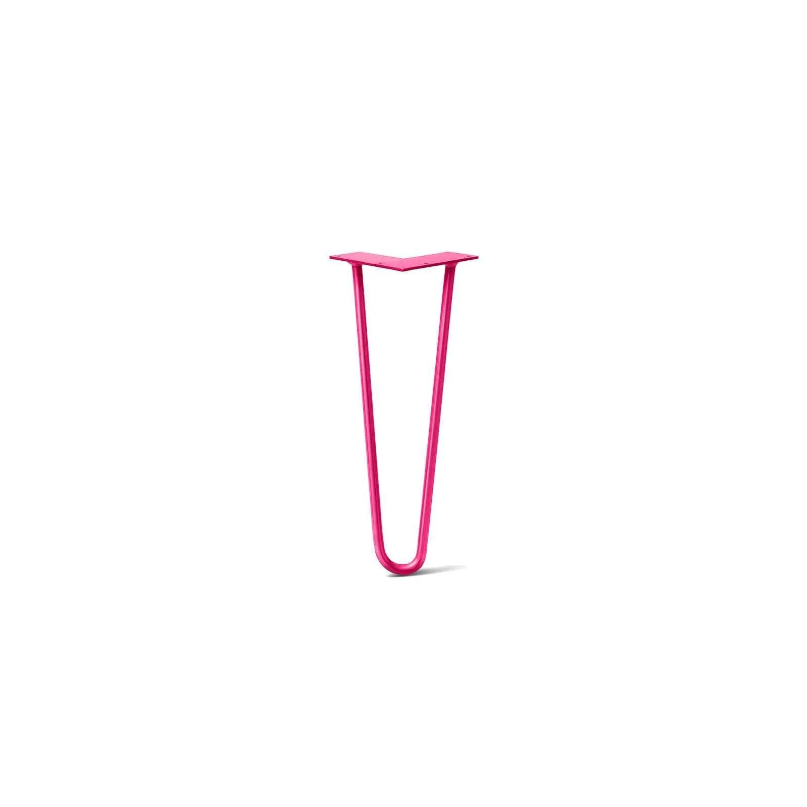 Hairpin Leg (Sold Separately), 2-Rod Design - Fuchsia Powder Coated Finish