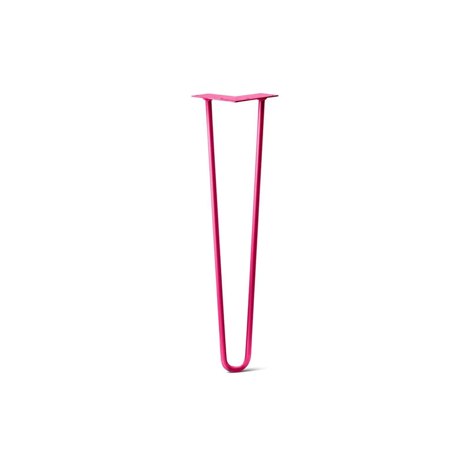 Hairpin Leg (Sold Separately), 2-Rod Design - Fuchsia Powder Coated Finish