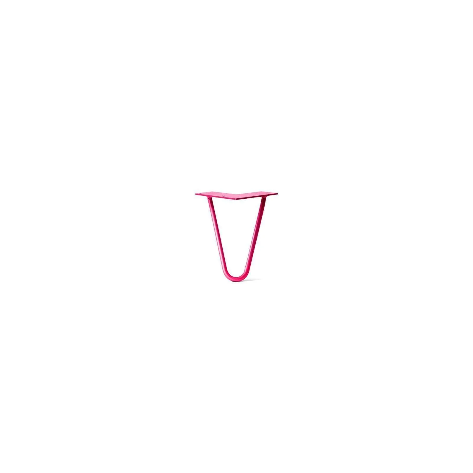 Hairpin Leg (Sold Separately), 2-Rod Design - Fuchsia Powder Coated Finish