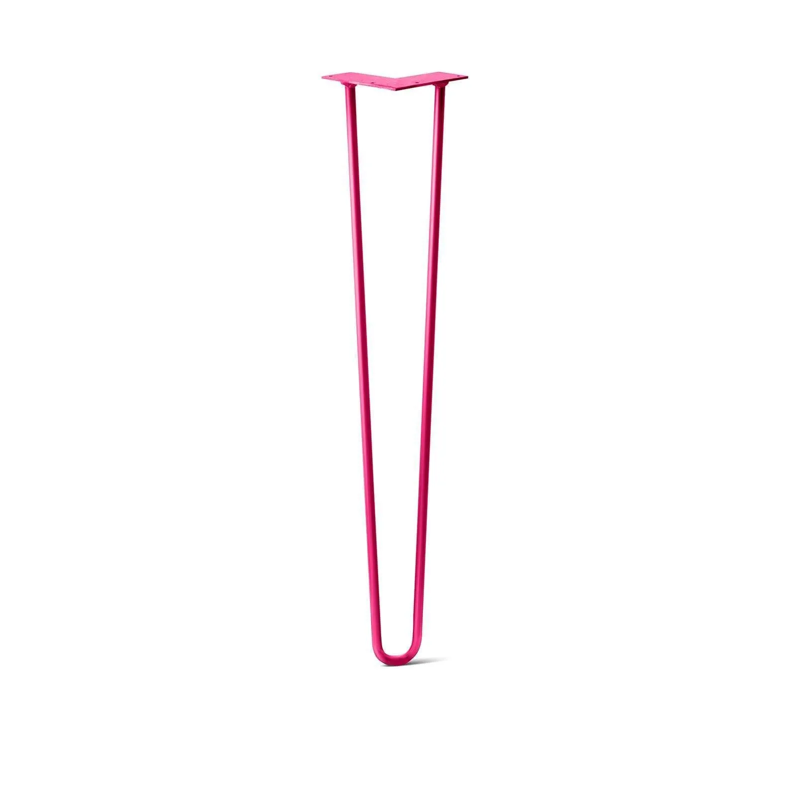 Hairpin Leg (Sold Separately), 2-Rod Design - Fuchsia Powder Coated Finish