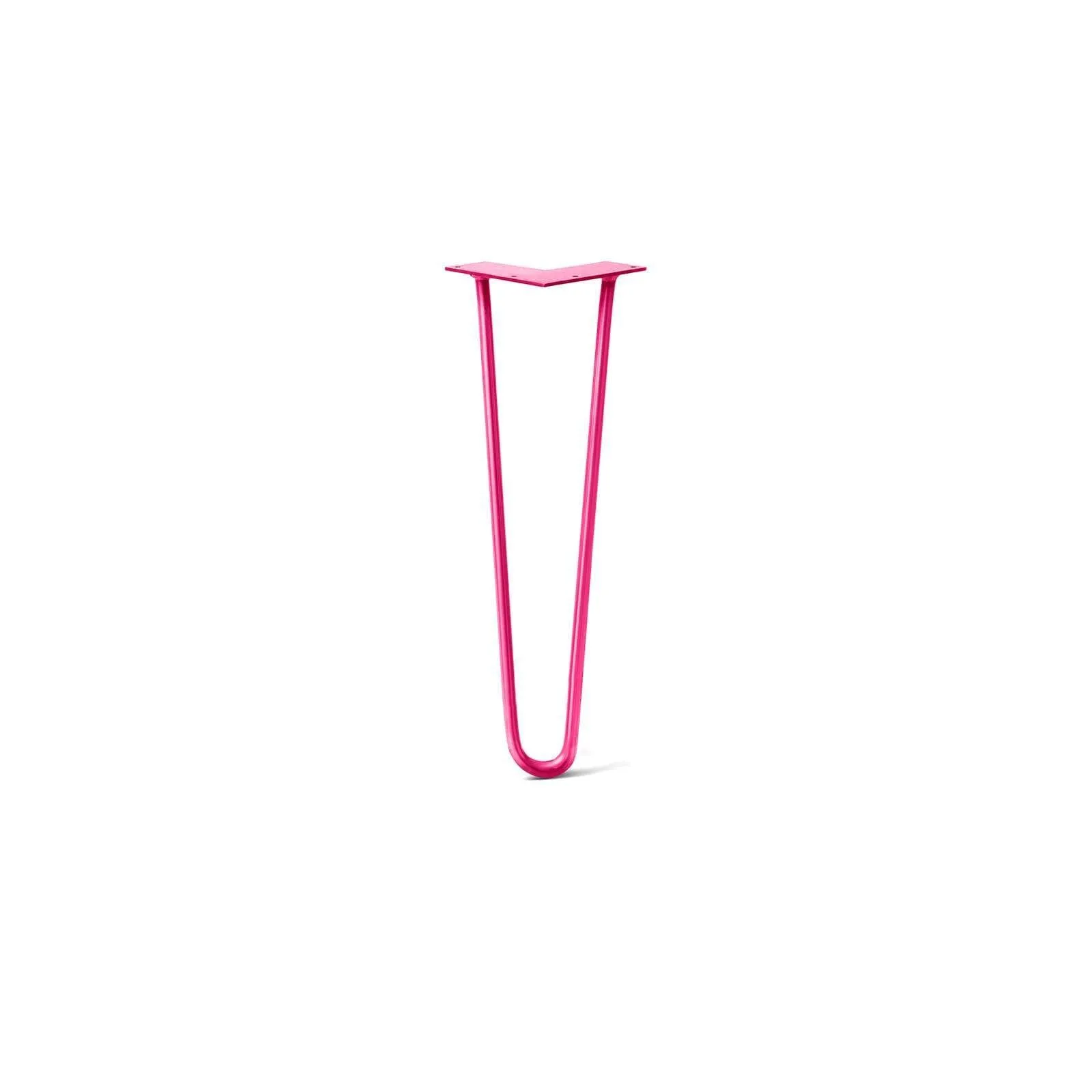 Hairpin Leg (Sold Separately), 2-Rod Design - Fuchsia Powder Coated Finish