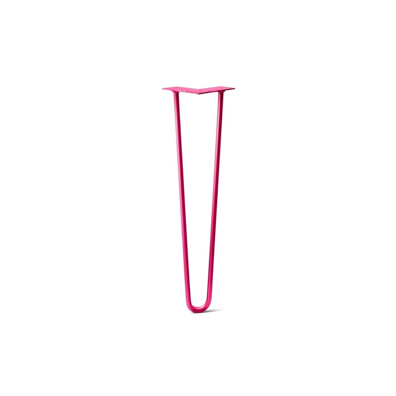 Hairpin Leg (Sold Separately), 2-Rod Design - Fuchsia Powder Coated Finish