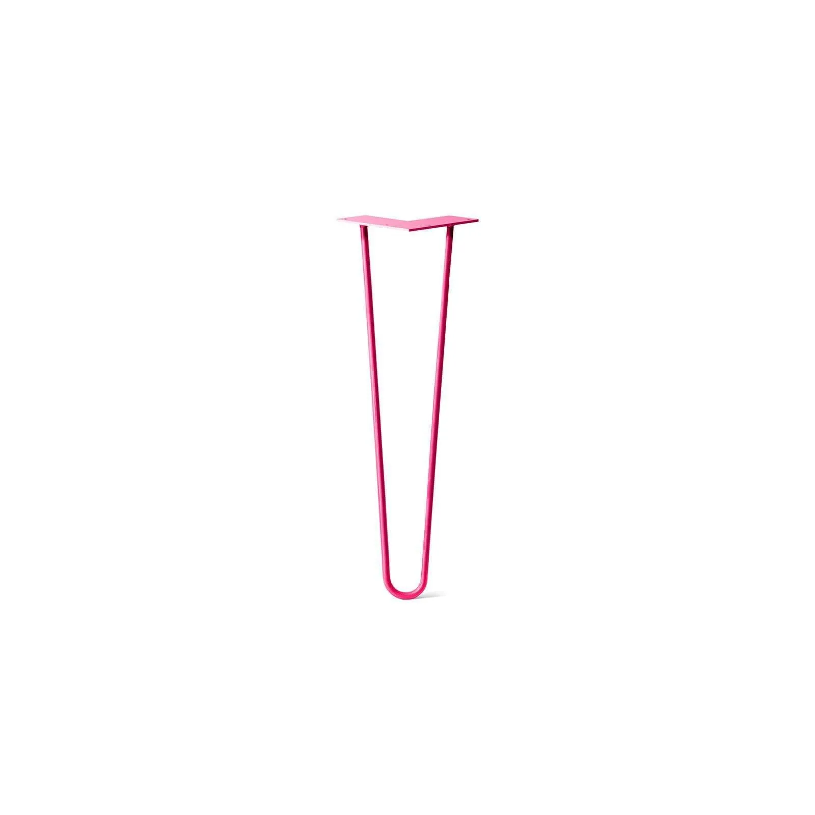 Hairpin Leg (Sold Separately), 2-Rod Design - Fuchsia Powder Coated Finish