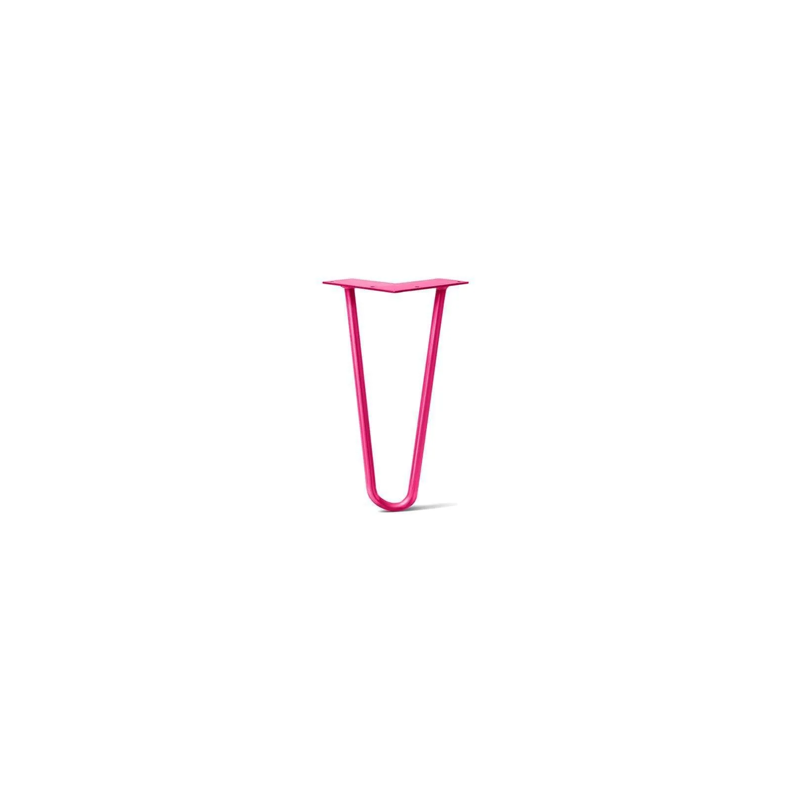Hairpin Leg (Sold Separately), 2-Rod Design - Fuchsia Powder Coated Finish