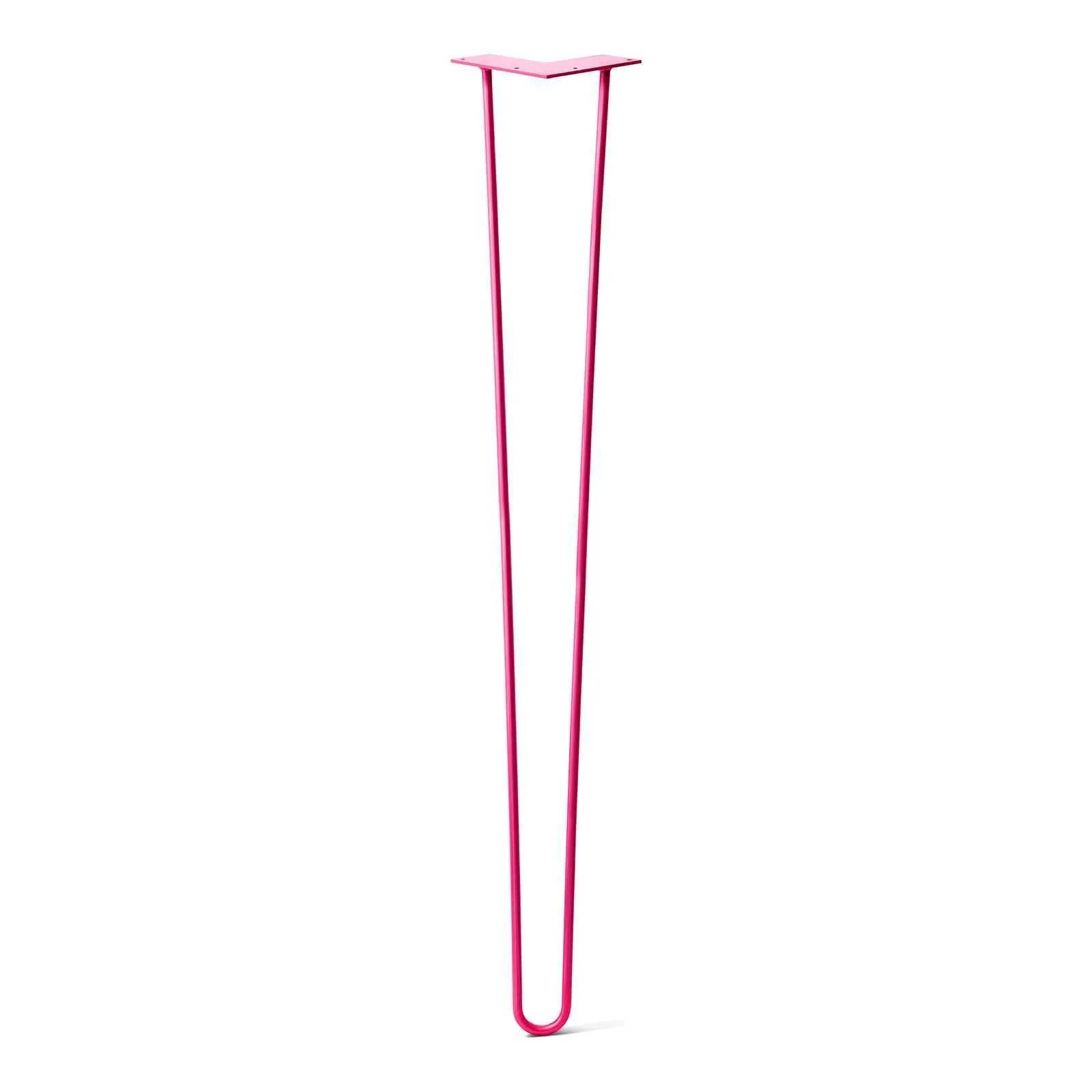 Hairpin Leg (Sold Separately), 2-Rod Design - Fuchsia Powder Coated Finish