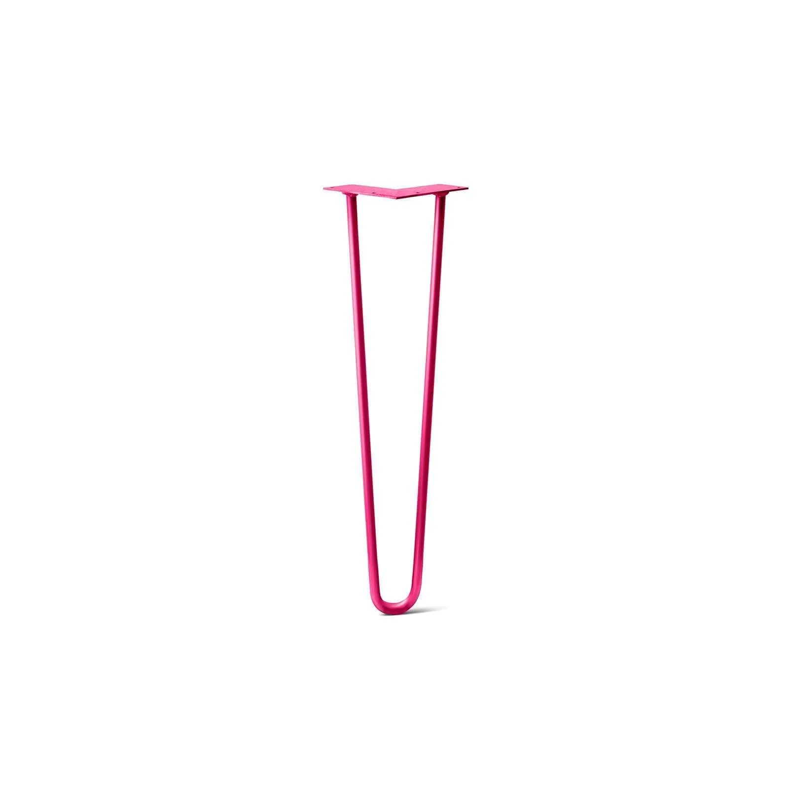 Hairpin Leg (Sold Separately), 2-Rod Design - Fuchsia Powder Coated Finish