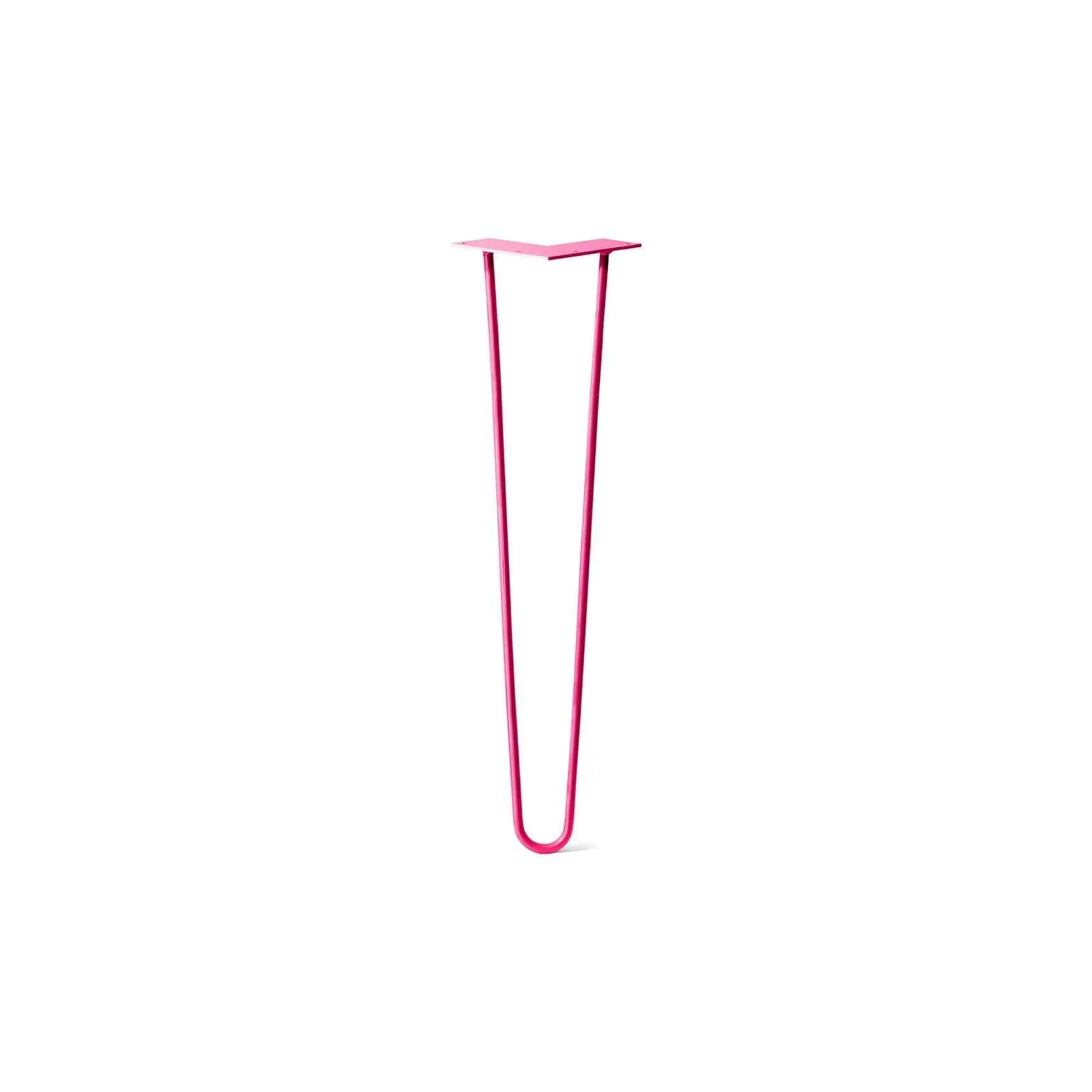 Hairpin Leg (Sold Separately), 2-Rod Design - Fuchsia Powder Coated Finish