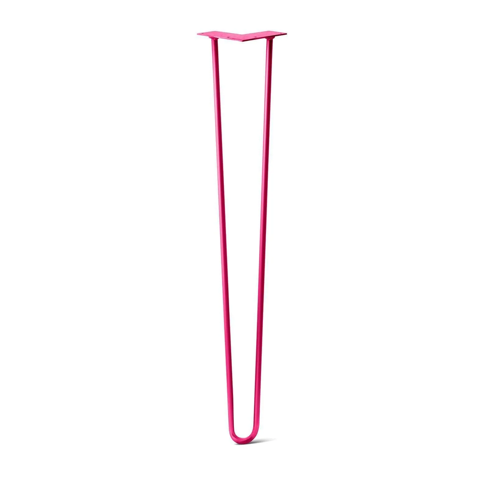 Hairpin Leg (Sold Separately), 2-Rod Design - Fuchsia Powder Coated Finish