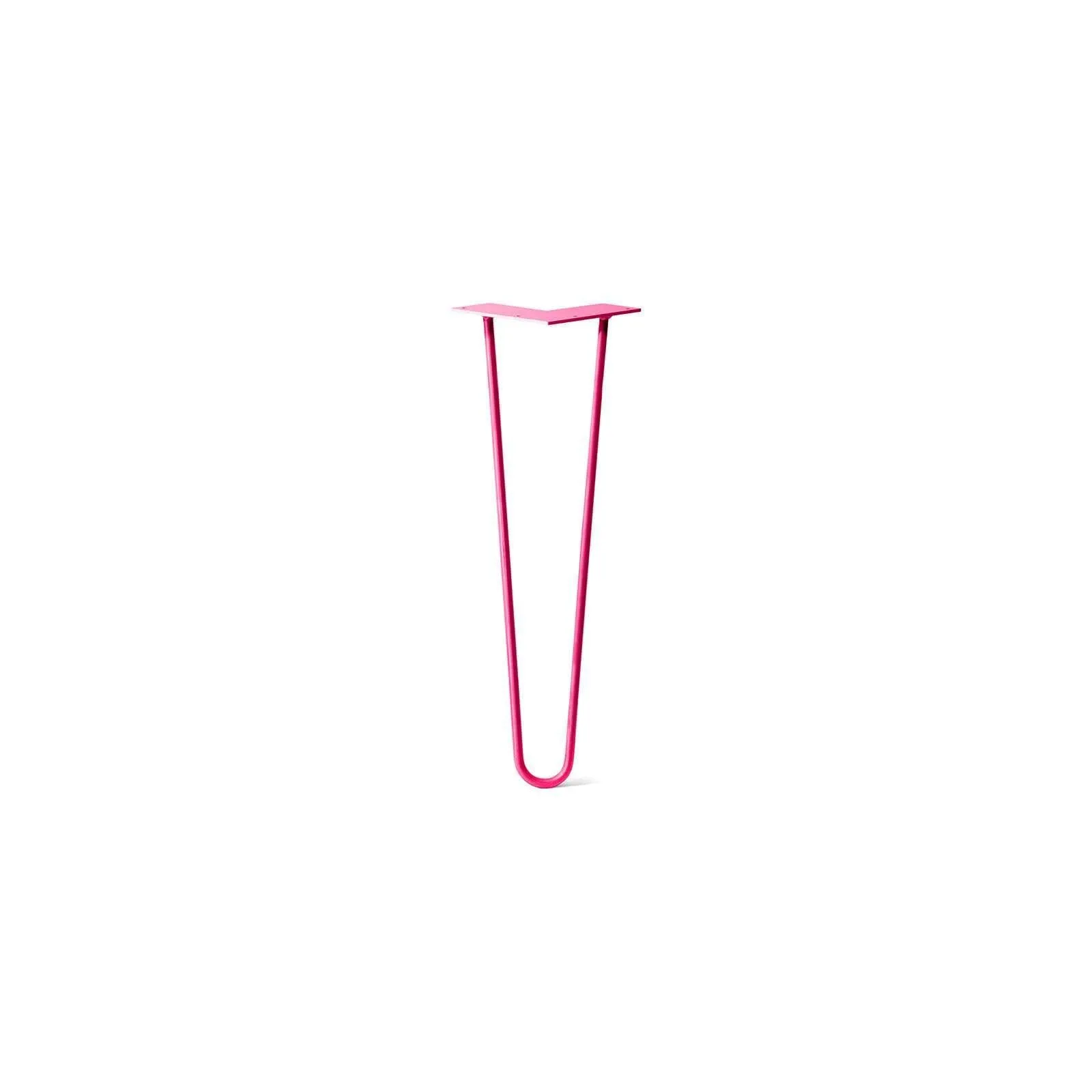 Hairpin Leg (Sold Separately), 2-Rod Design - Fuchsia Powder Coated Finish