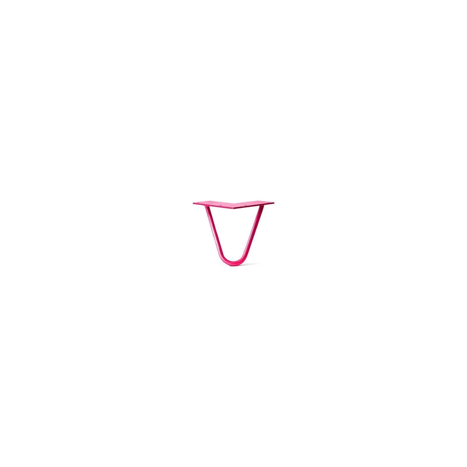 Hairpin Leg (Sold Separately), 2-Rod Design - Fuchsia Powder Coated Finish