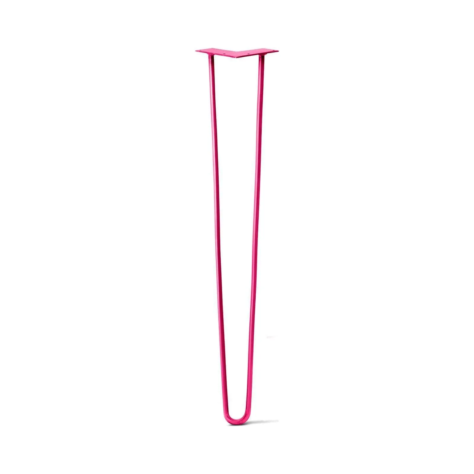 Hairpin Leg (Sold Separately), 2-Rod Design - Fuchsia Powder Coated Finish