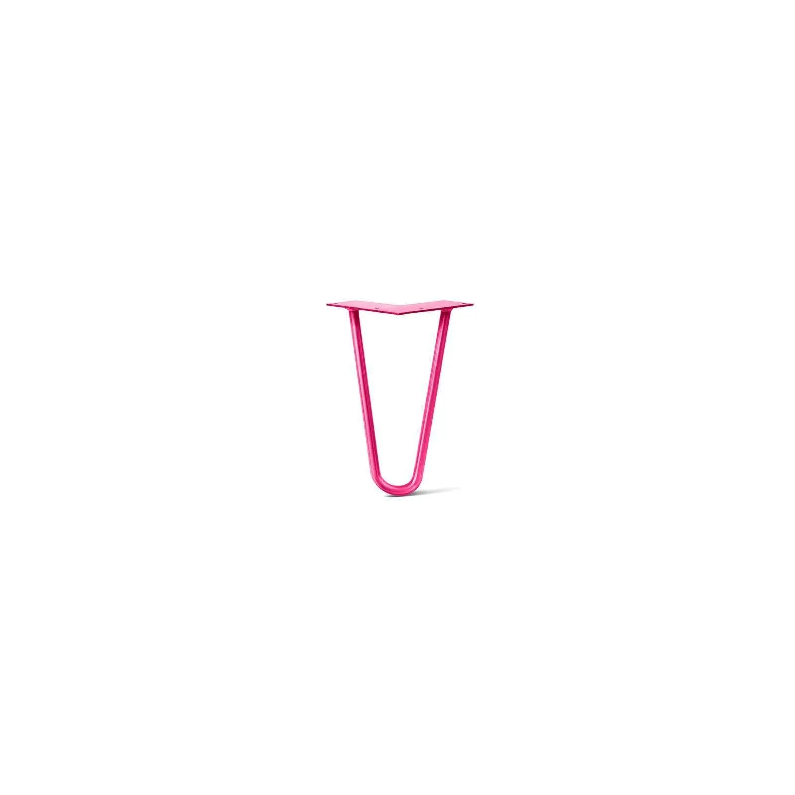 Hairpin Leg (Sold Separately), 2-Rod Design - Fuchsia Powder Coated Finish