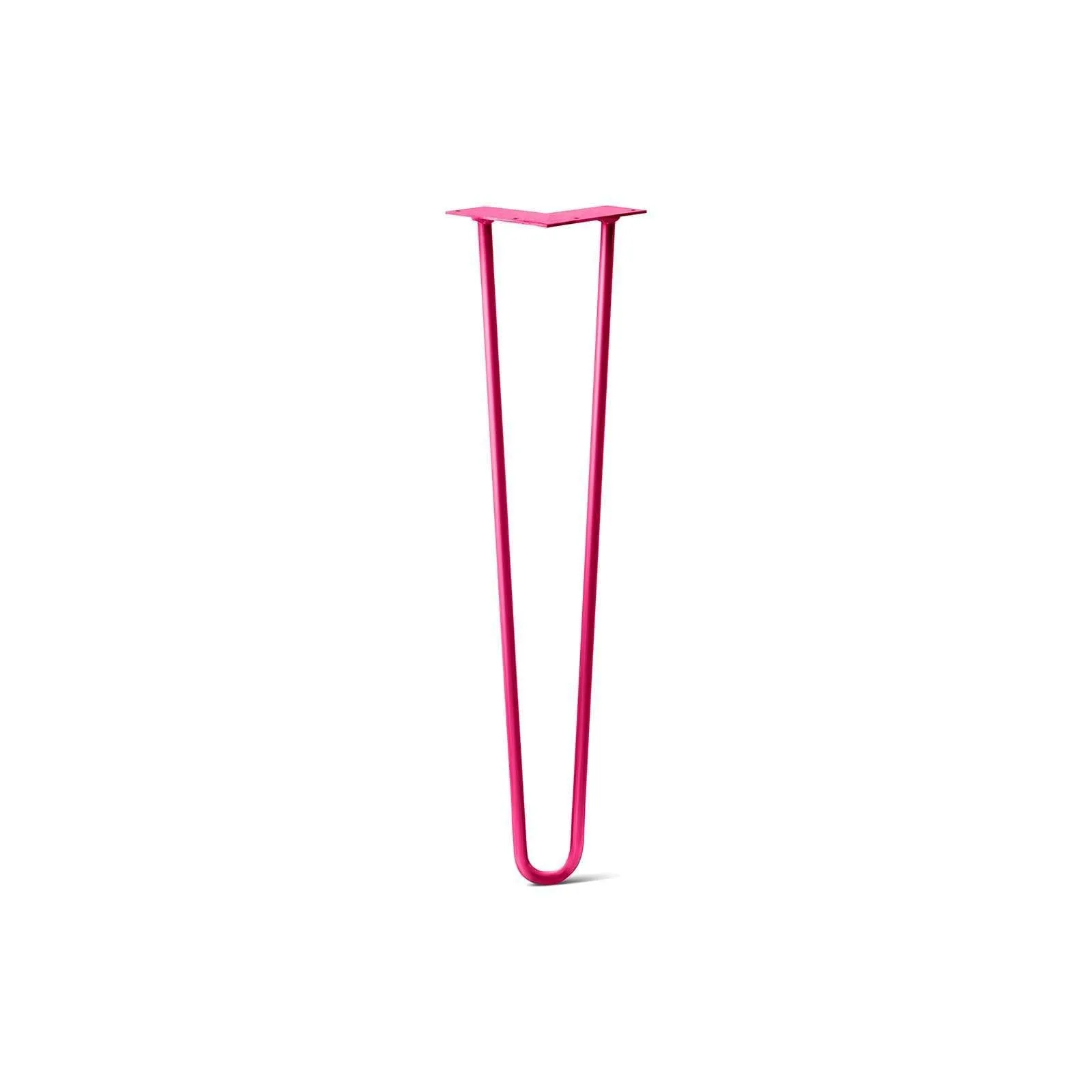 Hairpin Leg (Sold Separately), 2-Rod Design - Fuchsia Powder Coated Finish