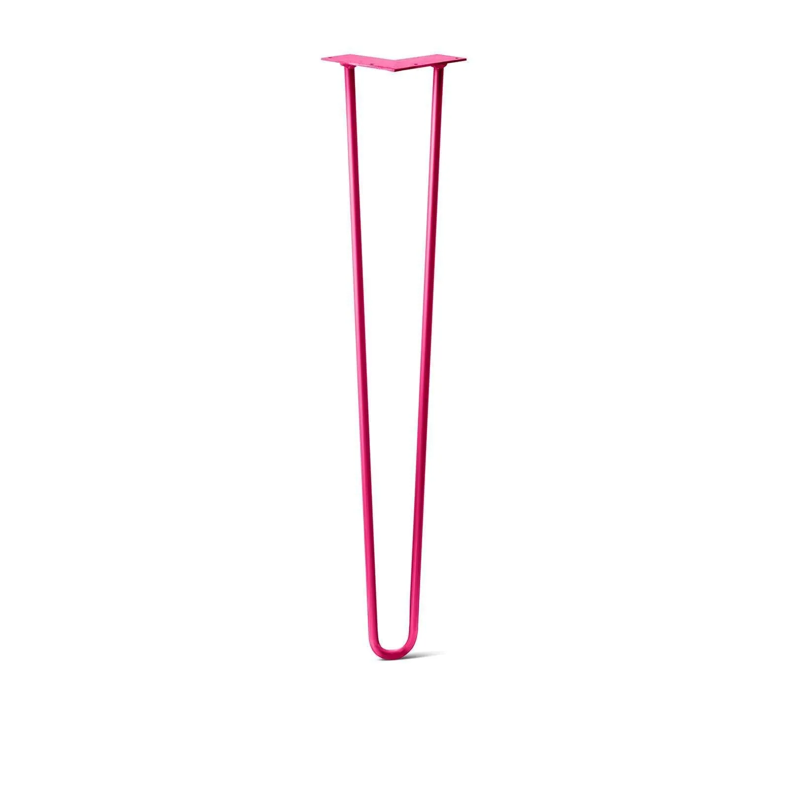 Hairpin Leg (Sold Separately), 2-Rod Design - Fuchsia Powder Coated Finish