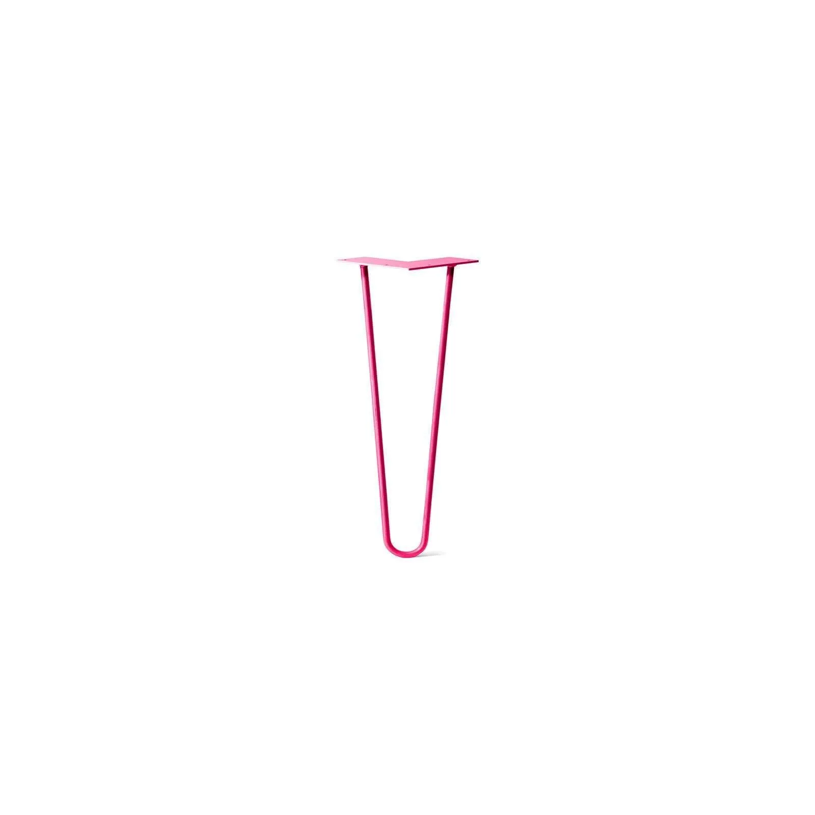 Hairpin Leg (Sold Separately), 2-Rod Design - Fuchsia Powder Coated Finish