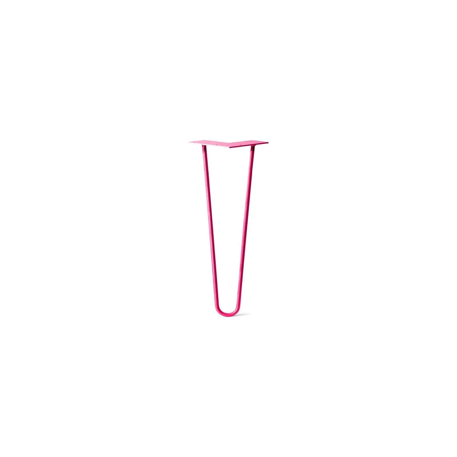 Hairpin Leg (Sold Separately), 2-Rod Design - Fuchsia Powder Coated Finish