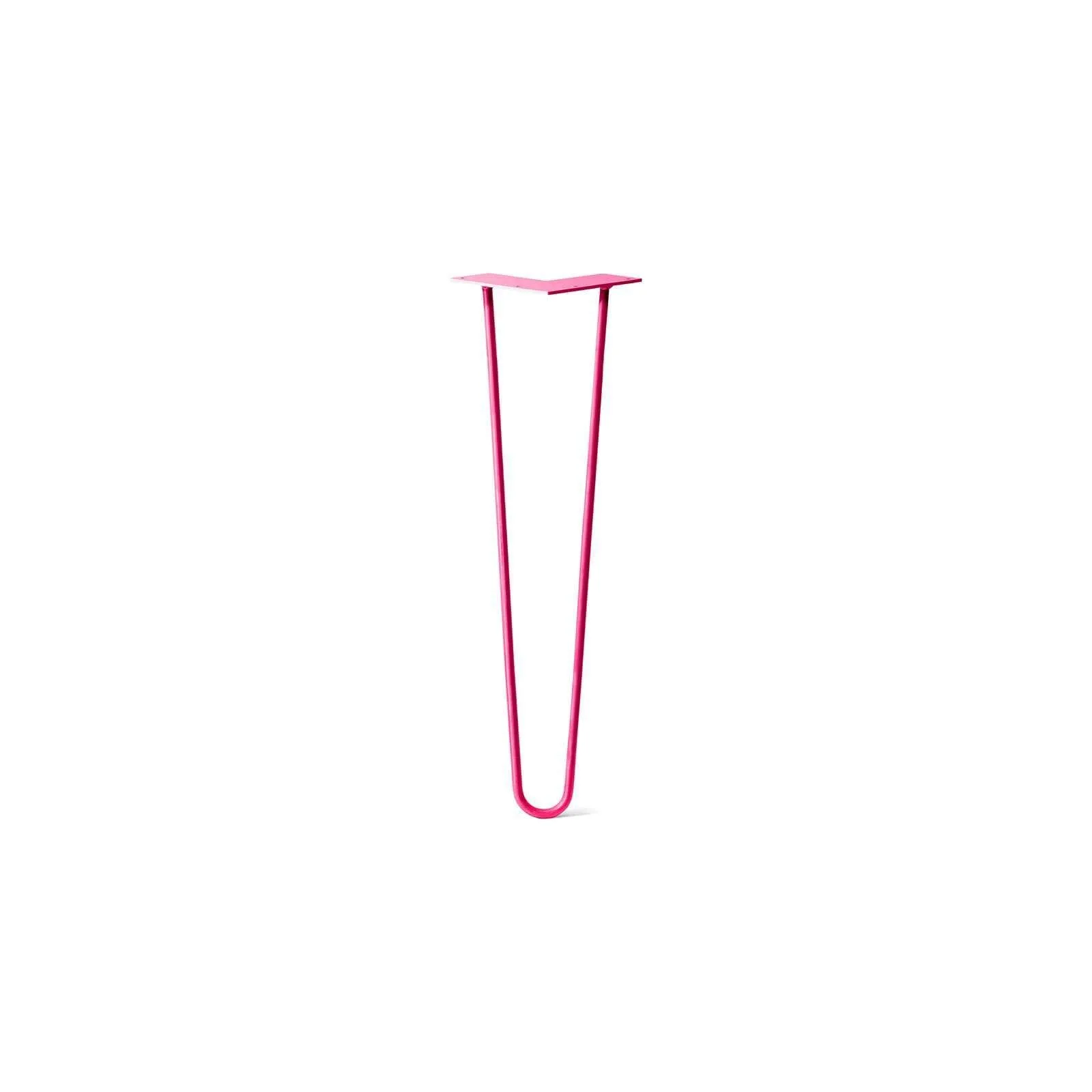 Hairpin Leg (Sold Separately), 2-Rod Design - Fuchsia Powder Coated Finish