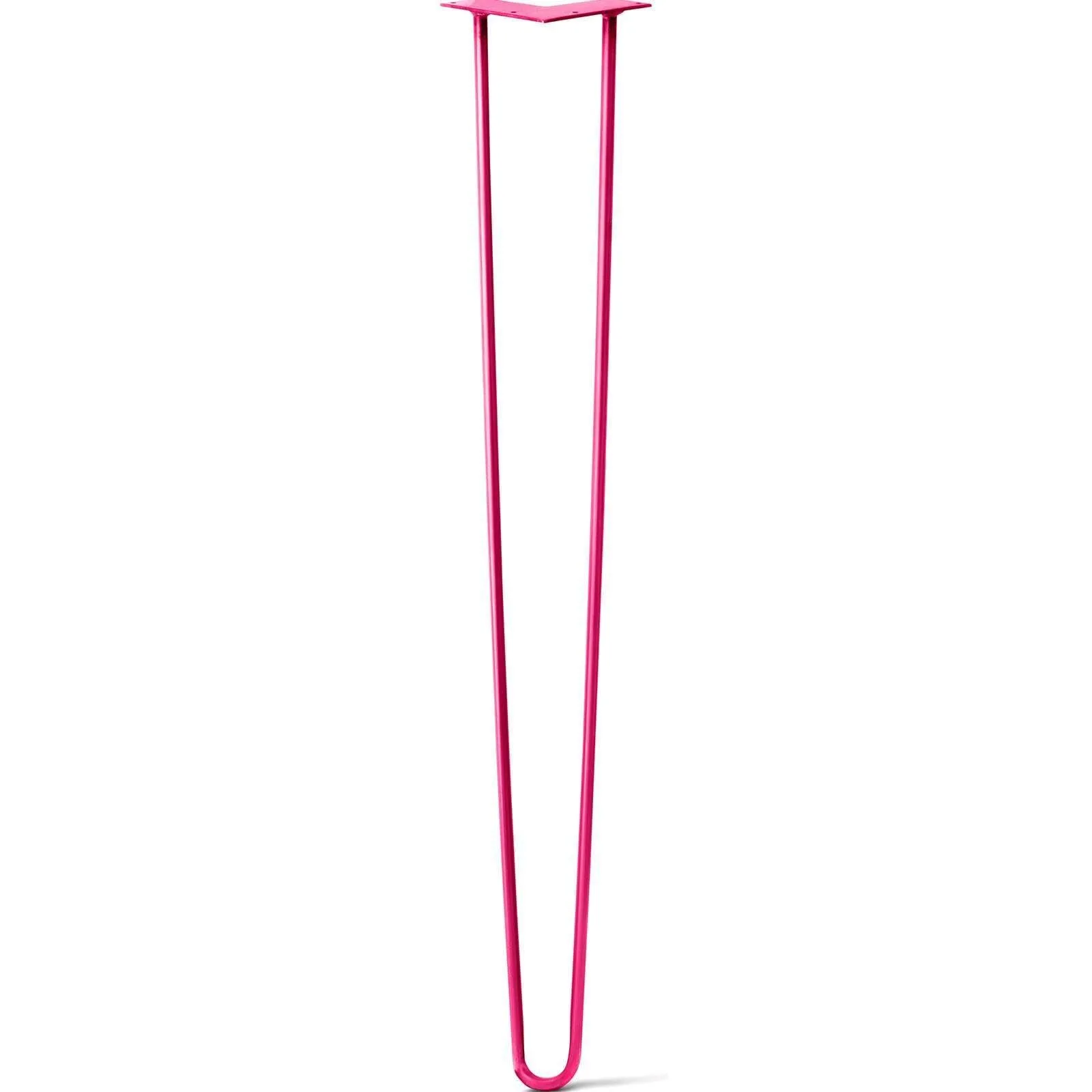Hairpin Leg (Sold Separately), 2-Rod Design - Fuchsia Powder Coated Finish