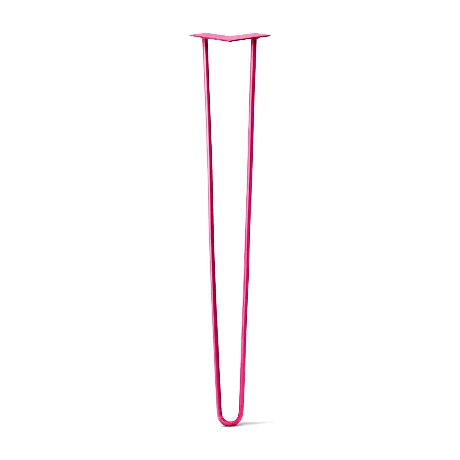 Hairpin Leg (Sold Separately), 2-Rod Design - Fuchsia Powder Coated Finish