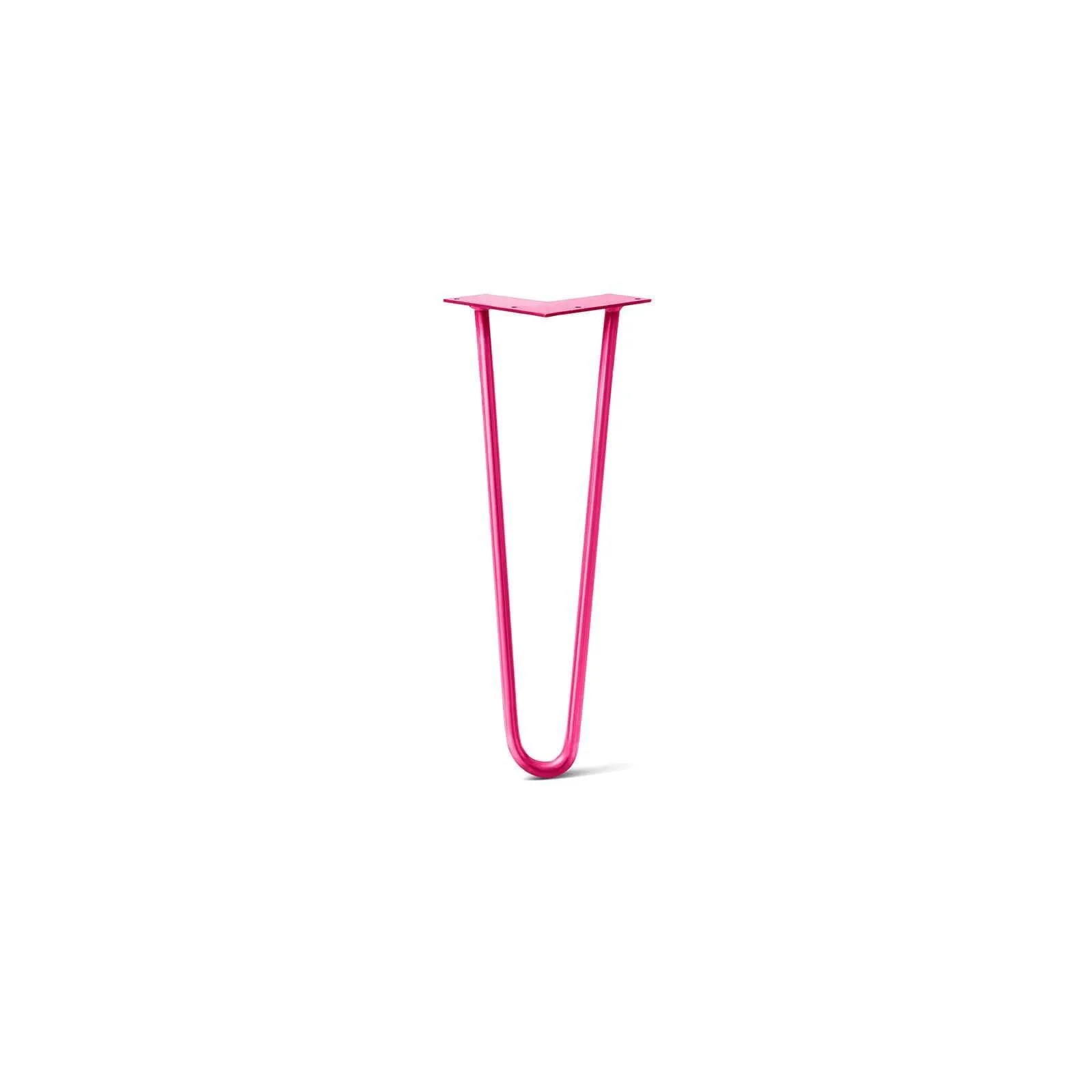 Hairpin Leg (Sold Separately), 2-Rod Design - Fuchsia Powder Coated Finish