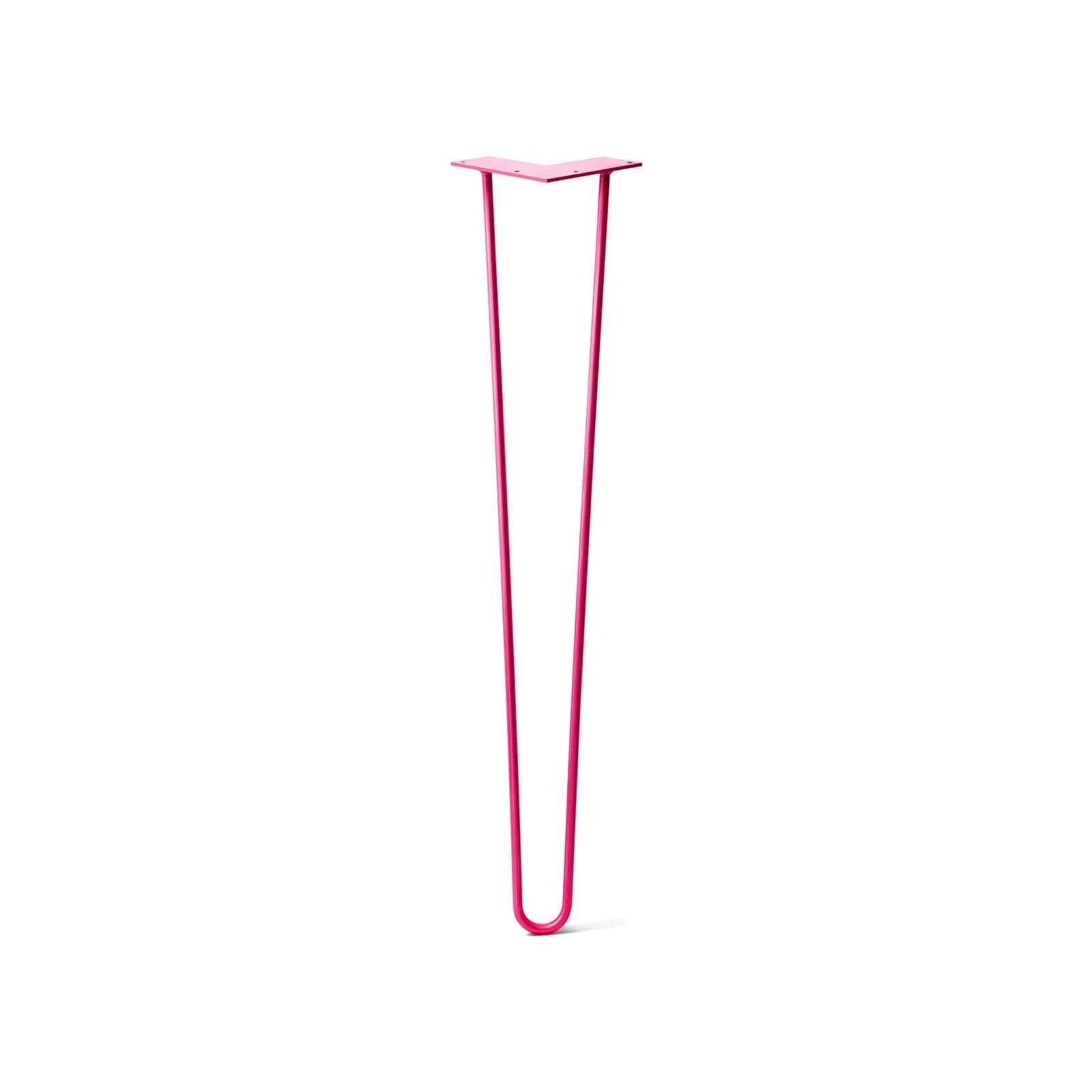 Hairpin Leg (Sold Separately), 2-Rod Design - Fuchsia Powder Coated Finish