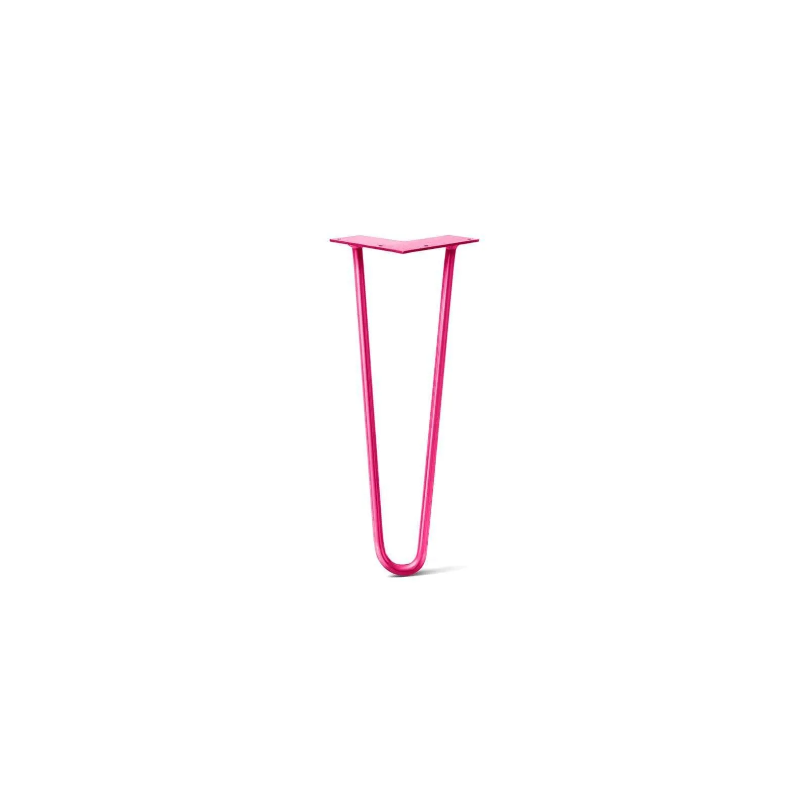 Hairpin Leg (Sold Separately), 2-Rod Design - Fuchsia Powder Coated Finish