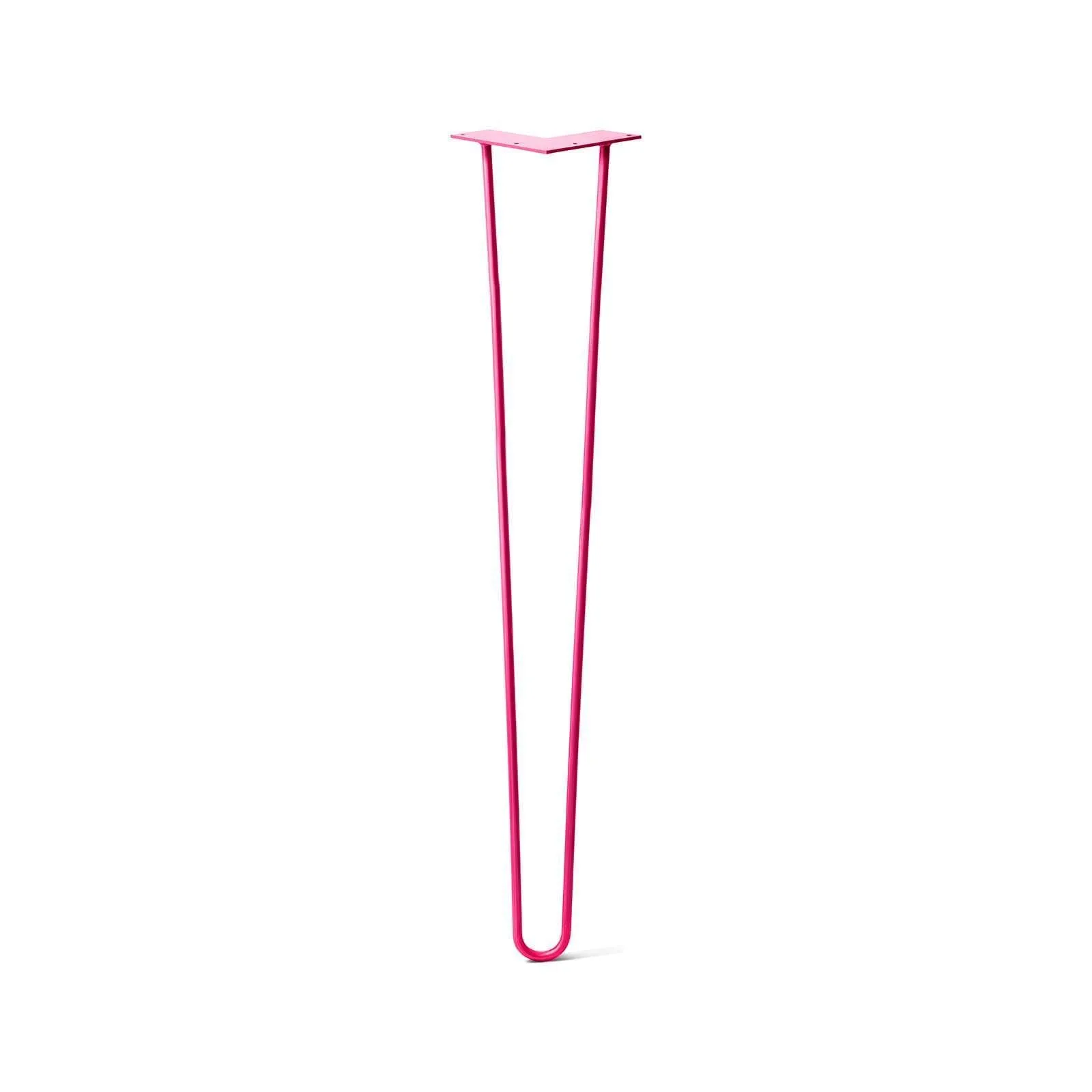 Hairpin Leg (Sold Separately), 2-Rod Design - Fuchsia Powder Coated Finish