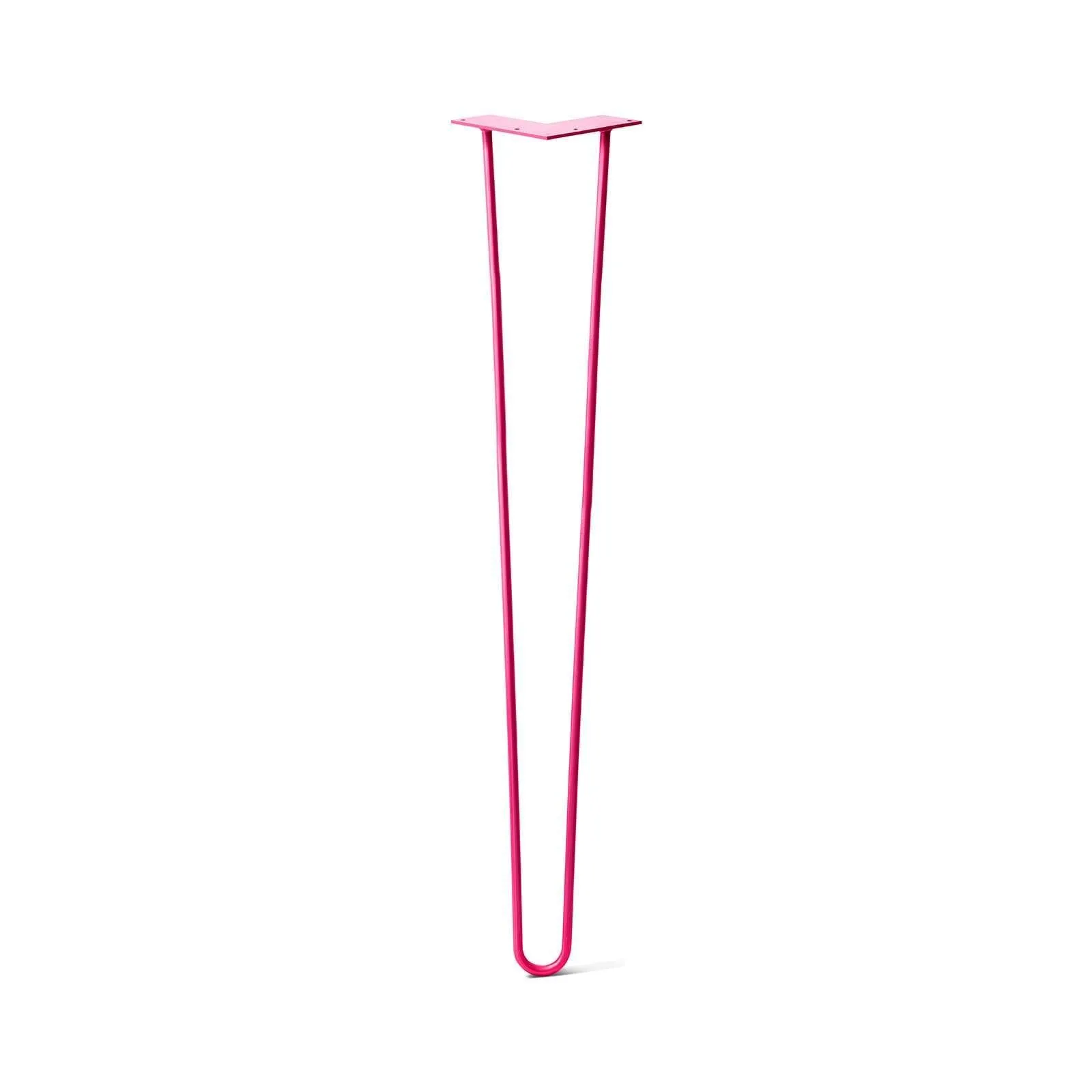 Hairpin Leg (Sold Separately), 2-Rod Design - Fuchsia Powder Coated Finish