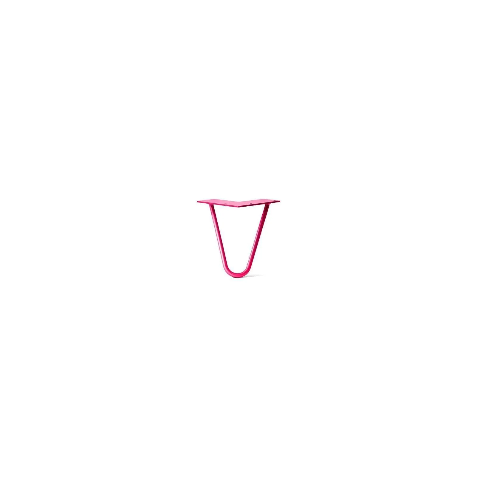 Hairpin Leg (Sold Separately), 2-Rod Design - Fuchsia Powder Coated Finish