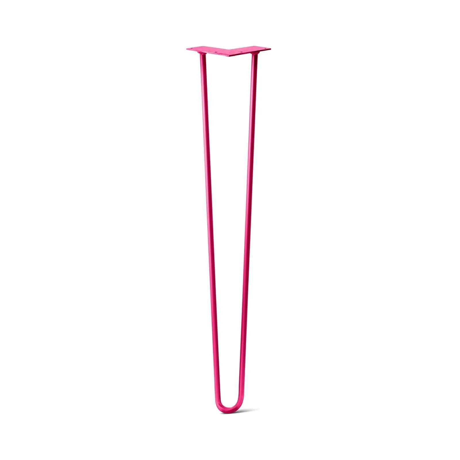 Hairpin Leg (Sold Separately), 2-Rod Design - Fuchsia Powder Coated Finish