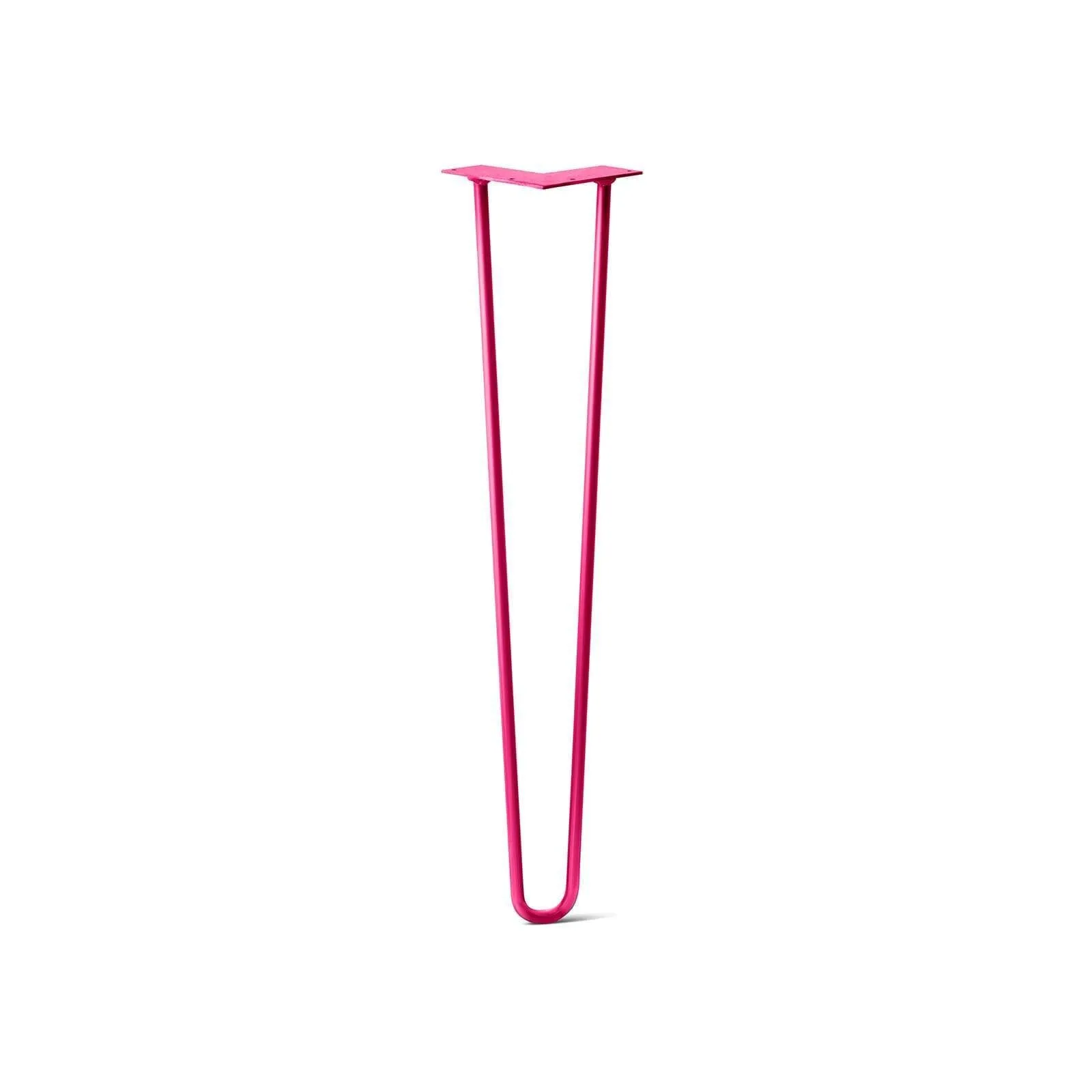 Hairpin Leg (Sold Separately), 2-Rod Design - Fuchsia Powder Coated Finish