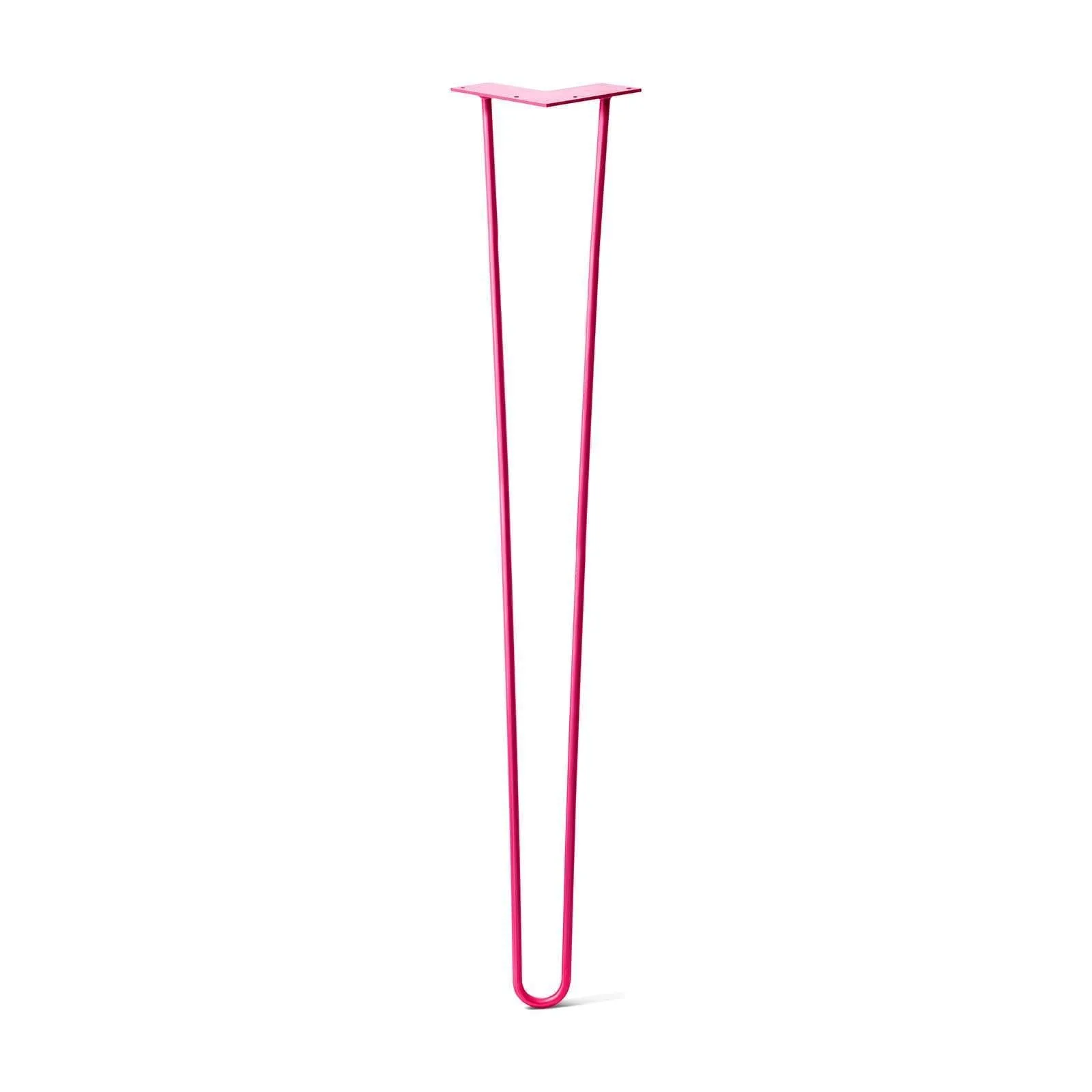 Hairpin Leg (Sold Separately), 2-Rod Design - Fuchsia Powder Coated Finish