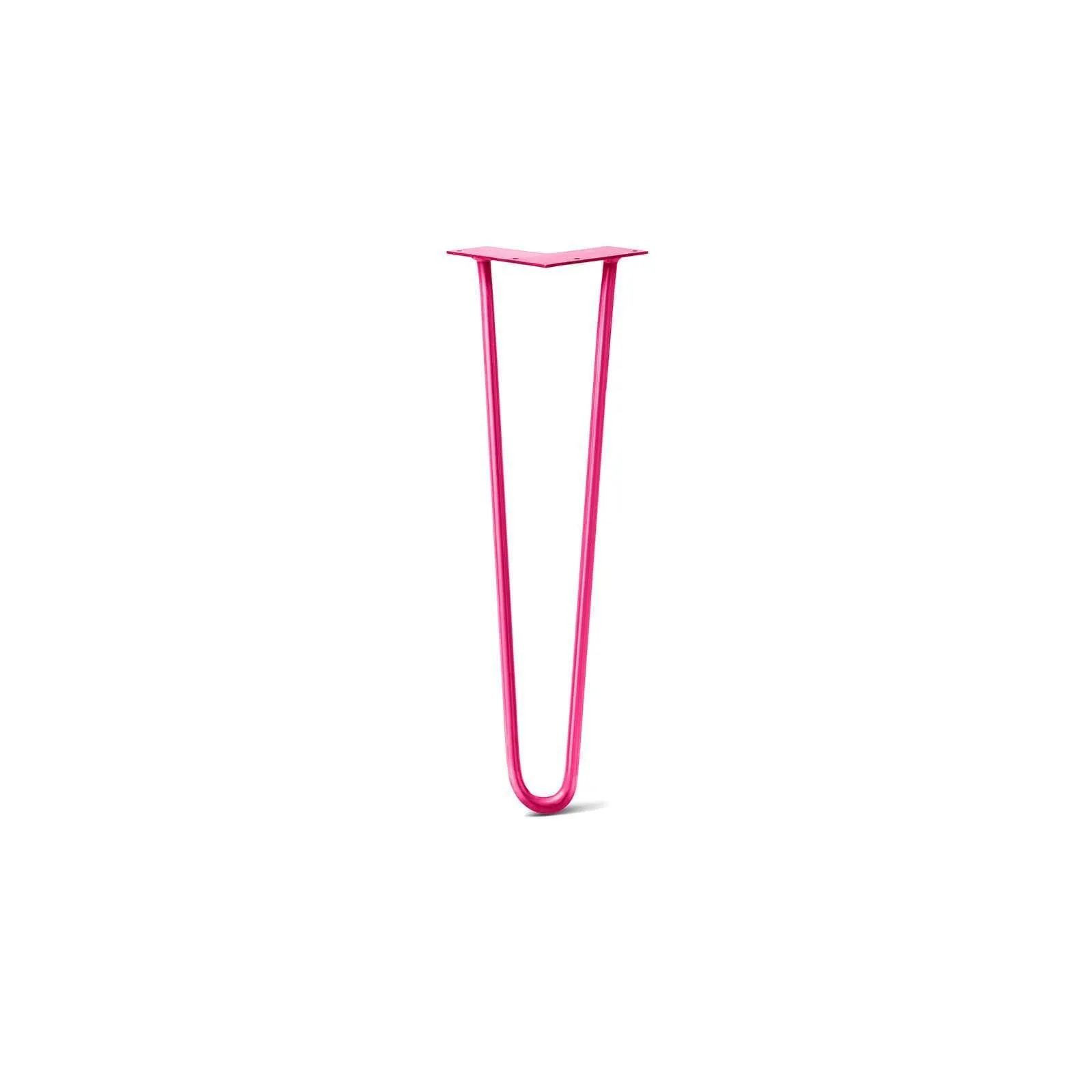 Hairpin Leg (Sold Separately), 2-Rod Design - Fuchsia Powder Coated Finish