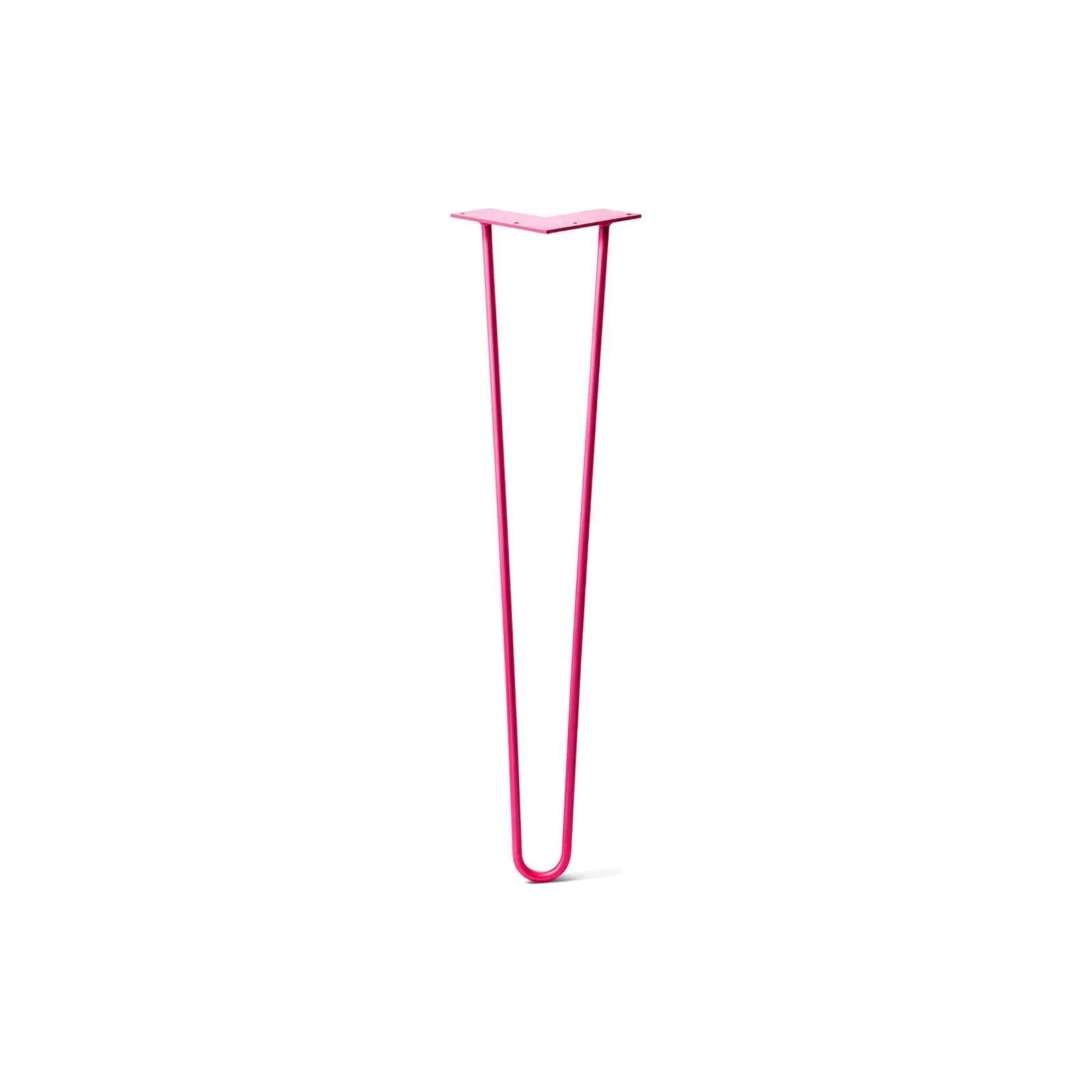 Hairpin Leg (Sold Separately), 2-Rod Design - Fuchsia Powder Coated Finish