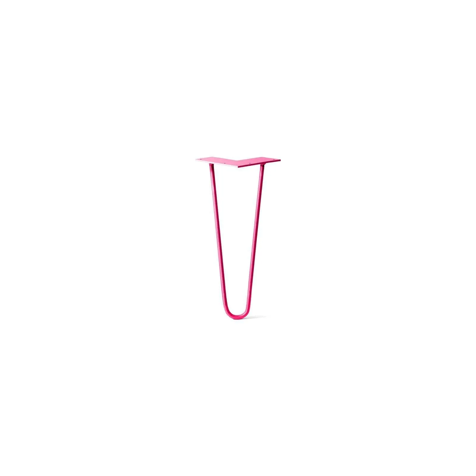 Hairpin Leg (Sold Separately), 2-Rod Design - Fuchsia Powder Coated Finish